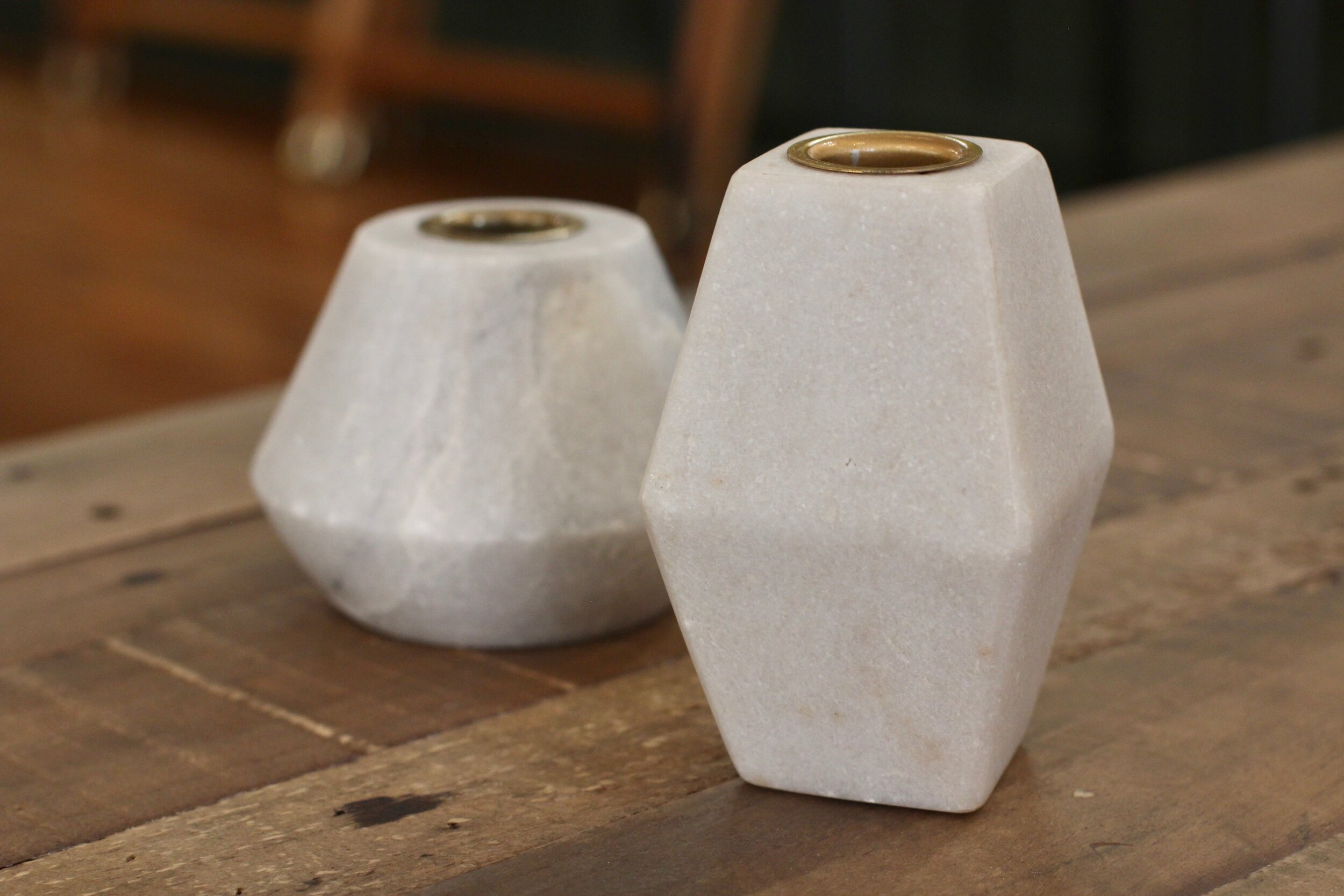 Marble Candle Holders