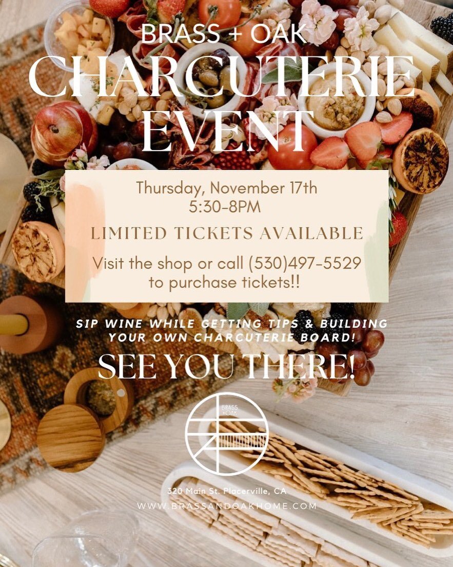 If you missed last nights event- here is the info on the next one we are hosting!!!
.
Build you own charcuterie board, demonstrations by @bonneviekitchen , @mollyerindesigns will give you tips on holiday hosting &amp; sip wine from @delfinofarms Edio