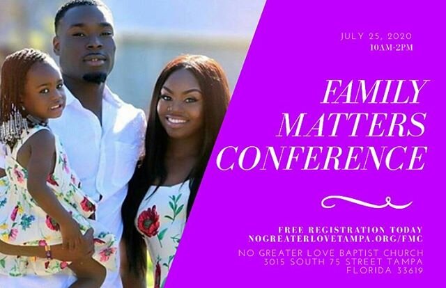 Family Matters Conference July 25 at 10AM. Free Registration Today... Click Link In Bio For More Info!