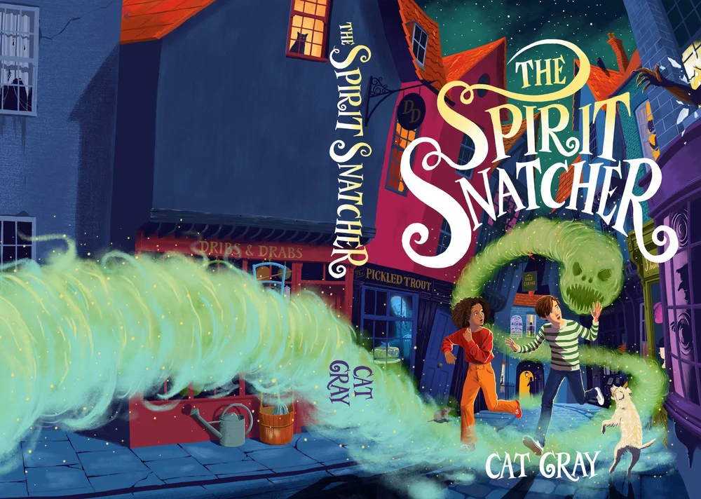 Front cover of The Spirit Snatcher by Cat Gray, illustrated by David Dean