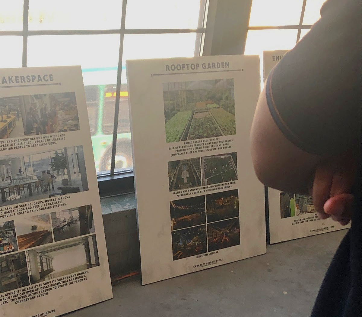 Storyboards for ISAIC’s programs and buildout