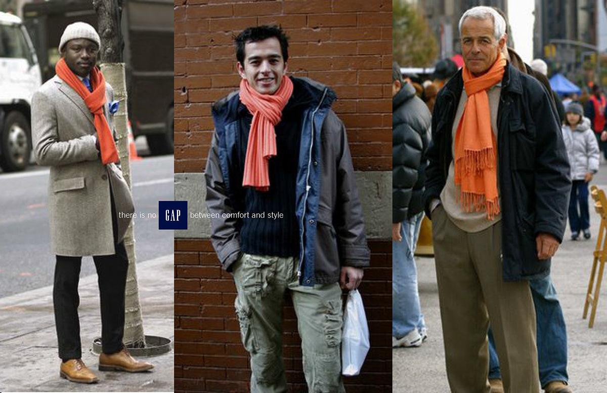 Headline: There is no GAP between comfort and style.