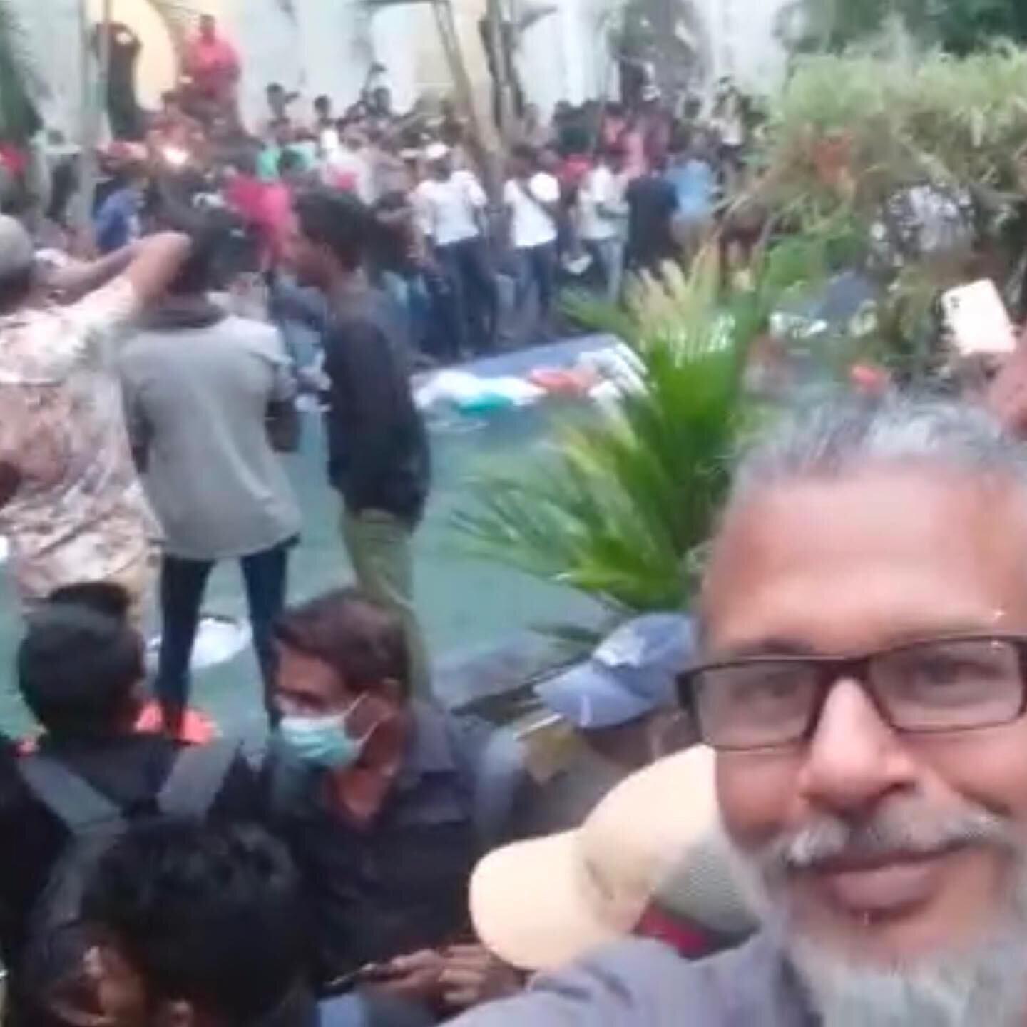 Sri Lankan author Shehan Karunatilaka writes from the Presidential Palace &ldquo;we were welcomed by protestors holding signs in all languages saying &ldquo;Come, have a look, take a selfie, have a laugh. Please do not break anything or steal. We are