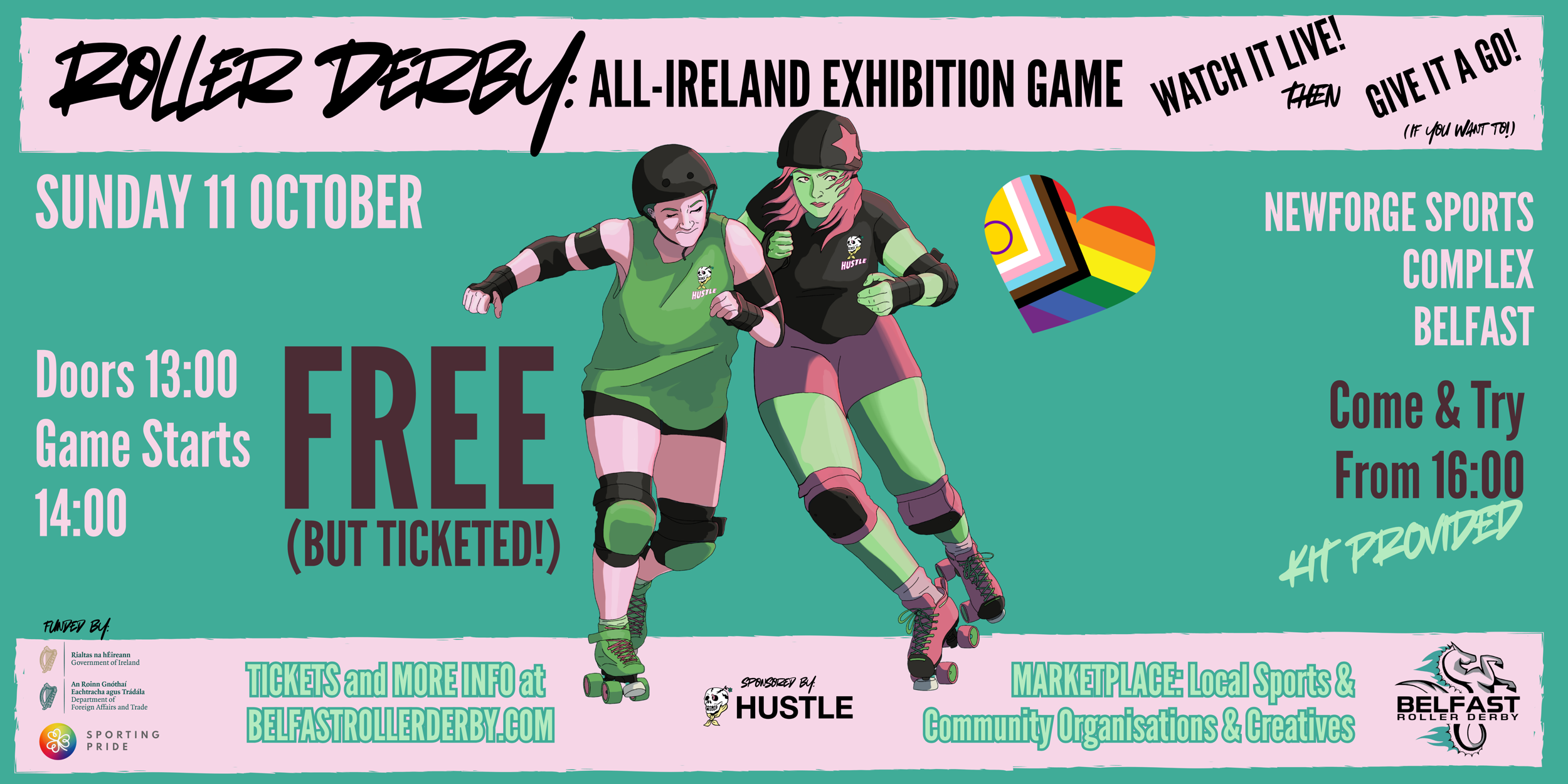 Sporting Pride All Ireland Roller Derby Exhibition Event