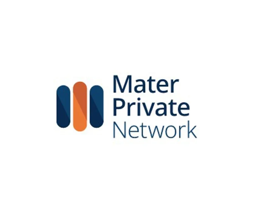 Logo of Mater Private Network with stylized 'M' shape and the company name to the right.