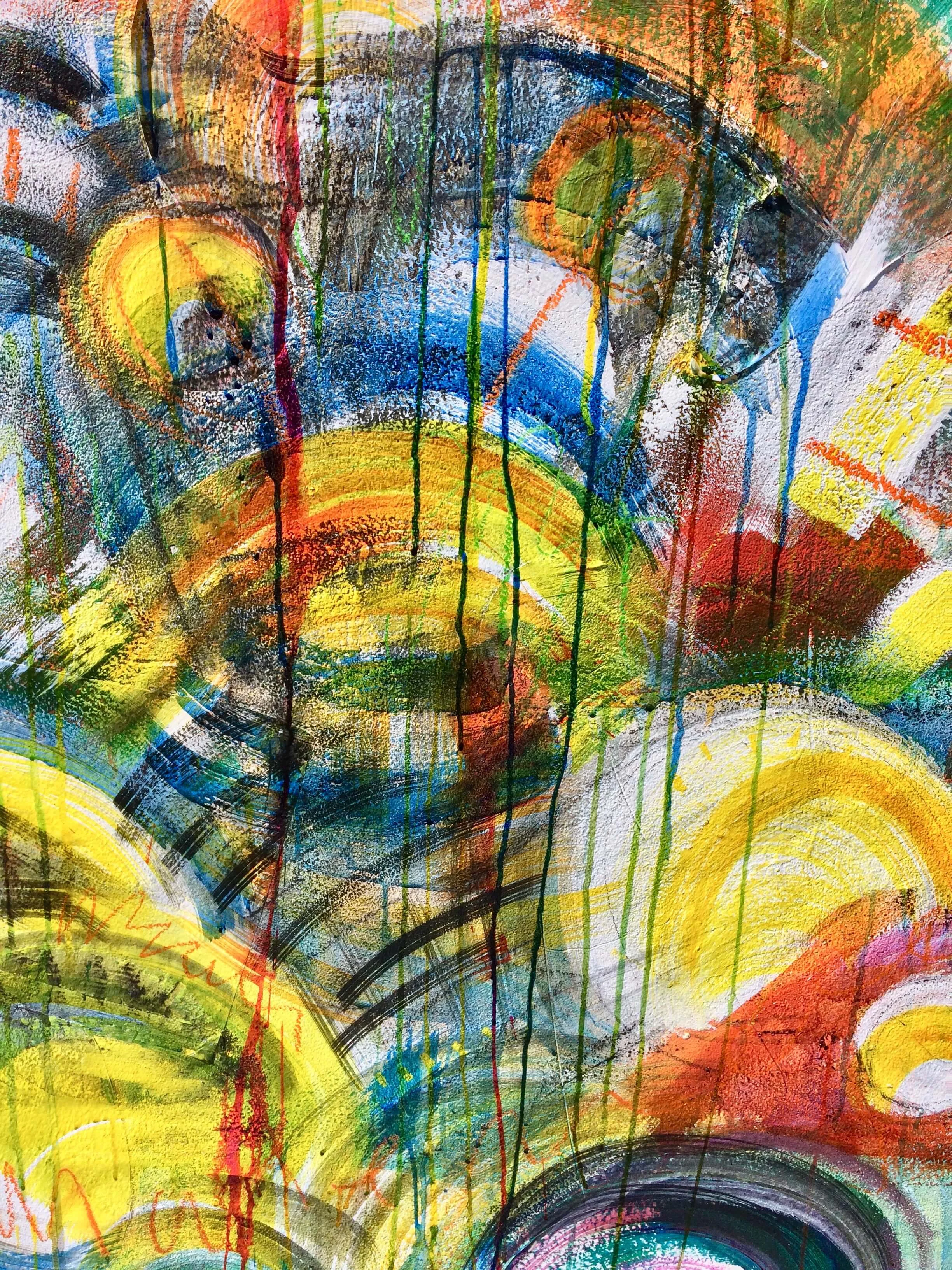 Kaety Moon live painting (detail)