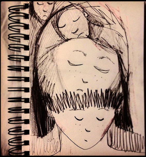 Healing the ancestral line (2019) charcoal on paper
