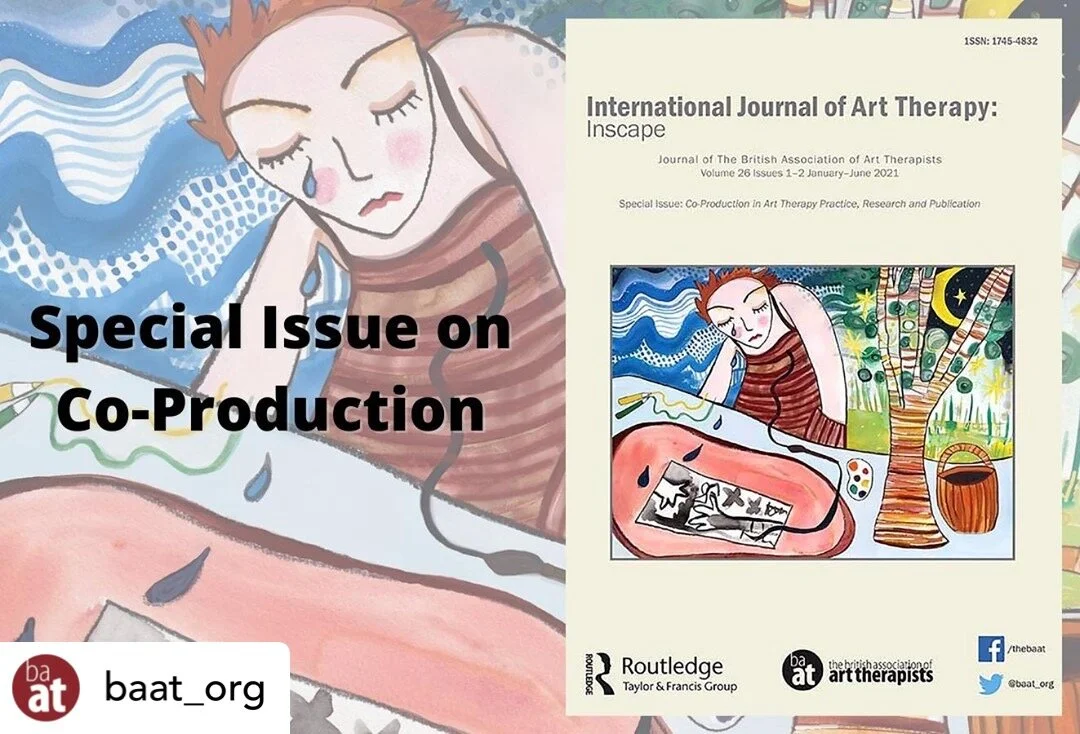 Art work published on cover of the International Journal of Art Therapy