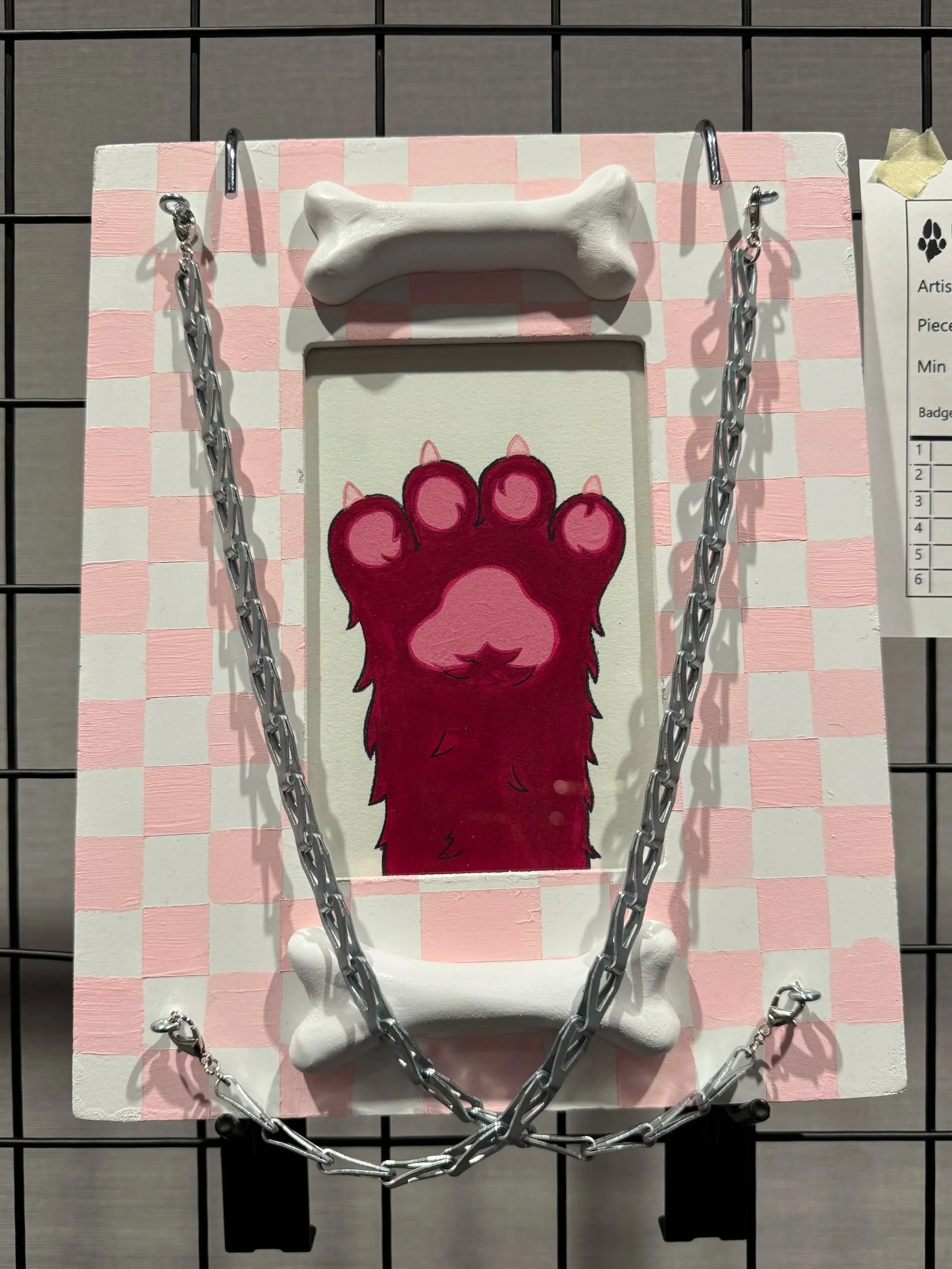 Pink Print (framed)