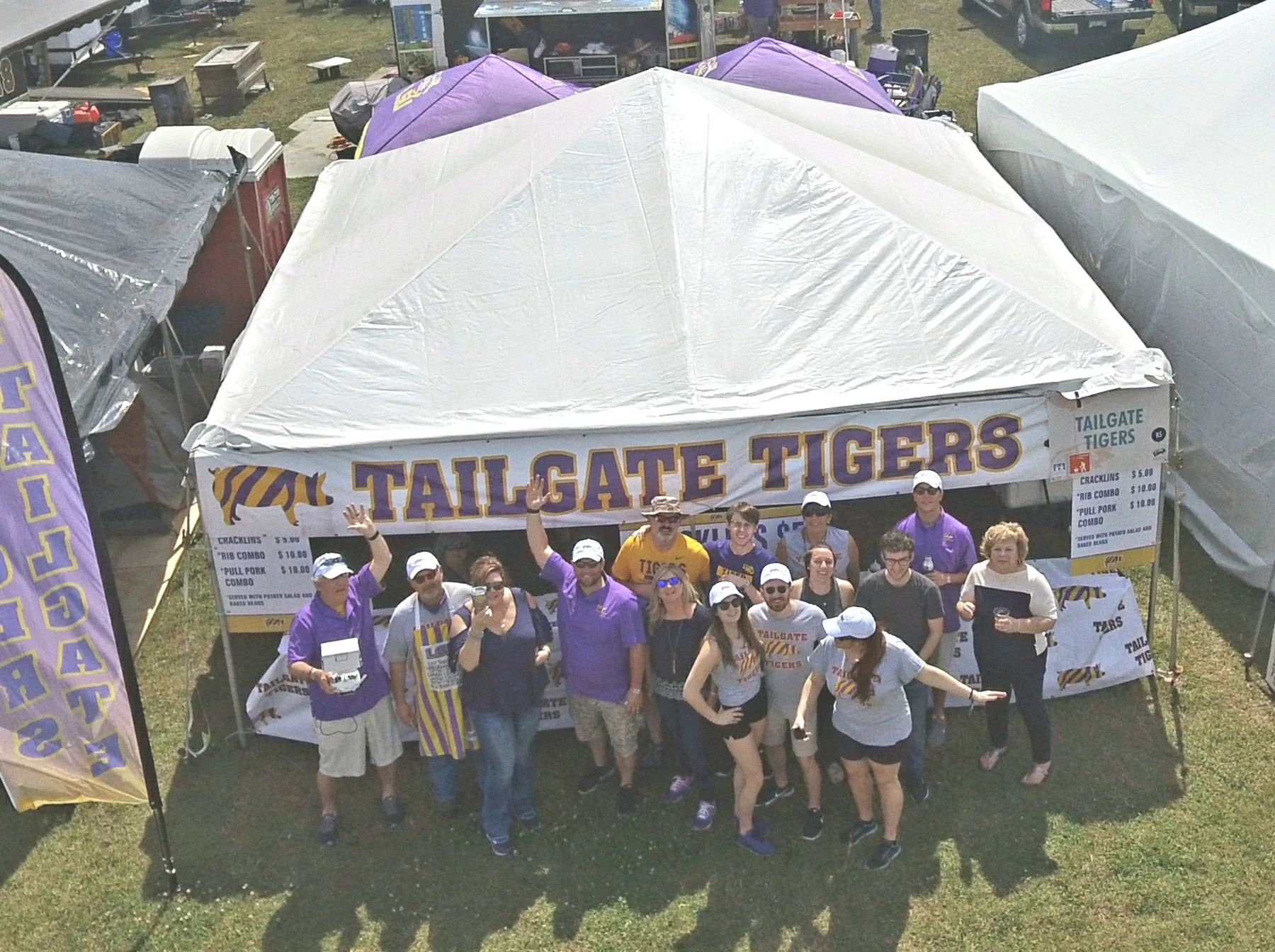 How does Hogs for the Cause thrive in a city not known for barbecue? Ask a tailgater...