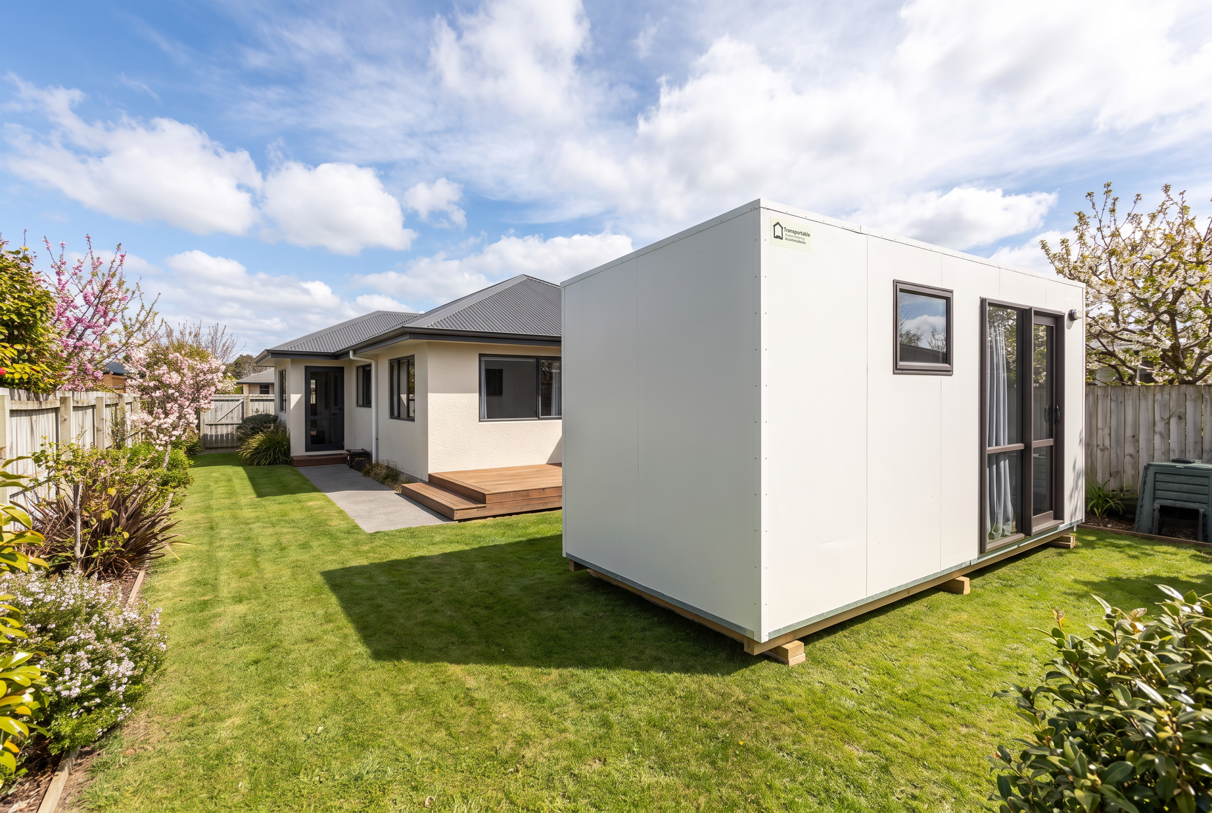 6m x 2.3m Sleepout with Kitchen & Shower