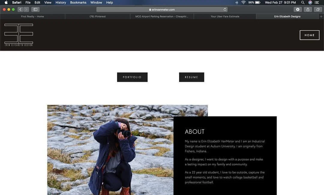 Check out my website to see my full portfolio and resume  http://erinvanmeter.com/
