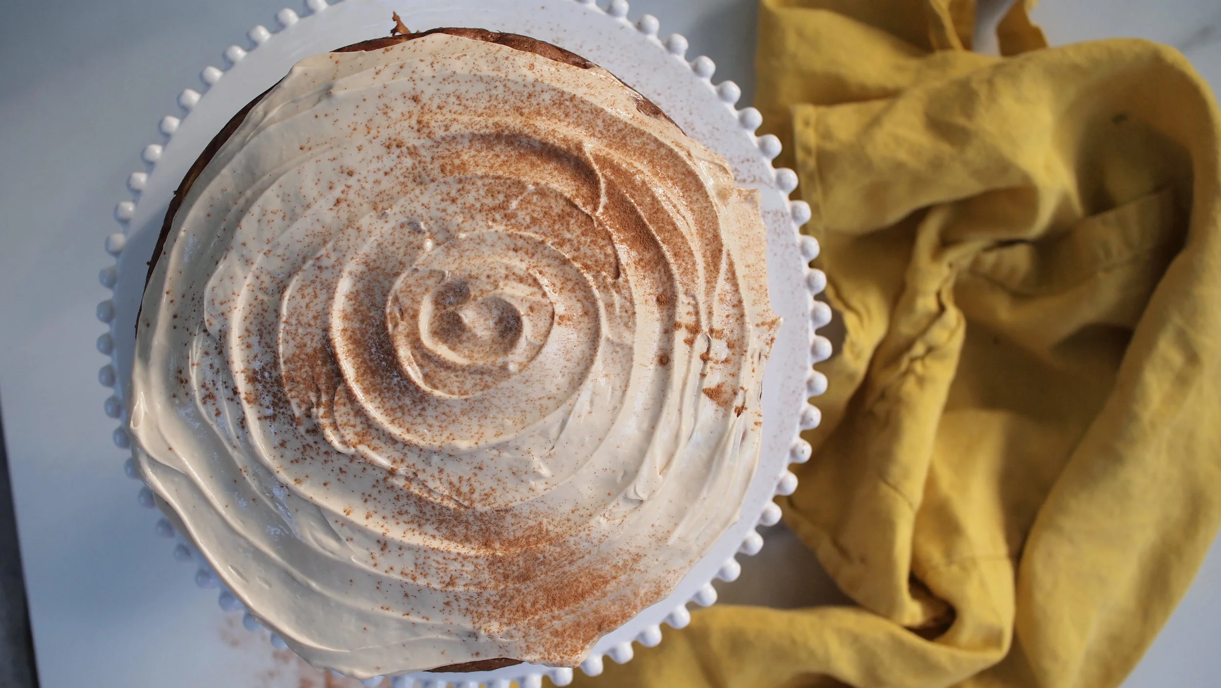 Apple Olive Oil and maple syrup Icing