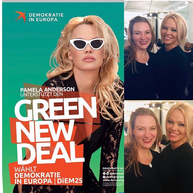 Did you know Who is with us? The spectacular, wonderful &bdquo;making-activism-Sexy-evangelist&ldquo; Pamela Anderson. @pamelaanderson is officially supporting  @diem25.official @deineuropa @be_europeanspring 
She is one kind, wise and courageous wom