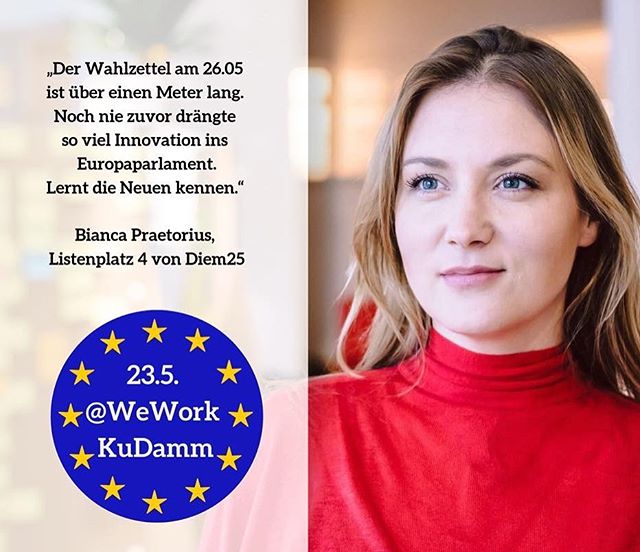 Am Sonntag ist Wahl. Bitte &uuml;berlegt euch ob es Zeit f&uuml;r was neues ist. Es ist die letzte EU Wahl ohne 5% H&uuml;rde.❤️
&bull;
&bull;
&bull;
&bull;
&bull;
#diem25 #hopeisback #greennewdeal #demokratieineuropa #europawahl