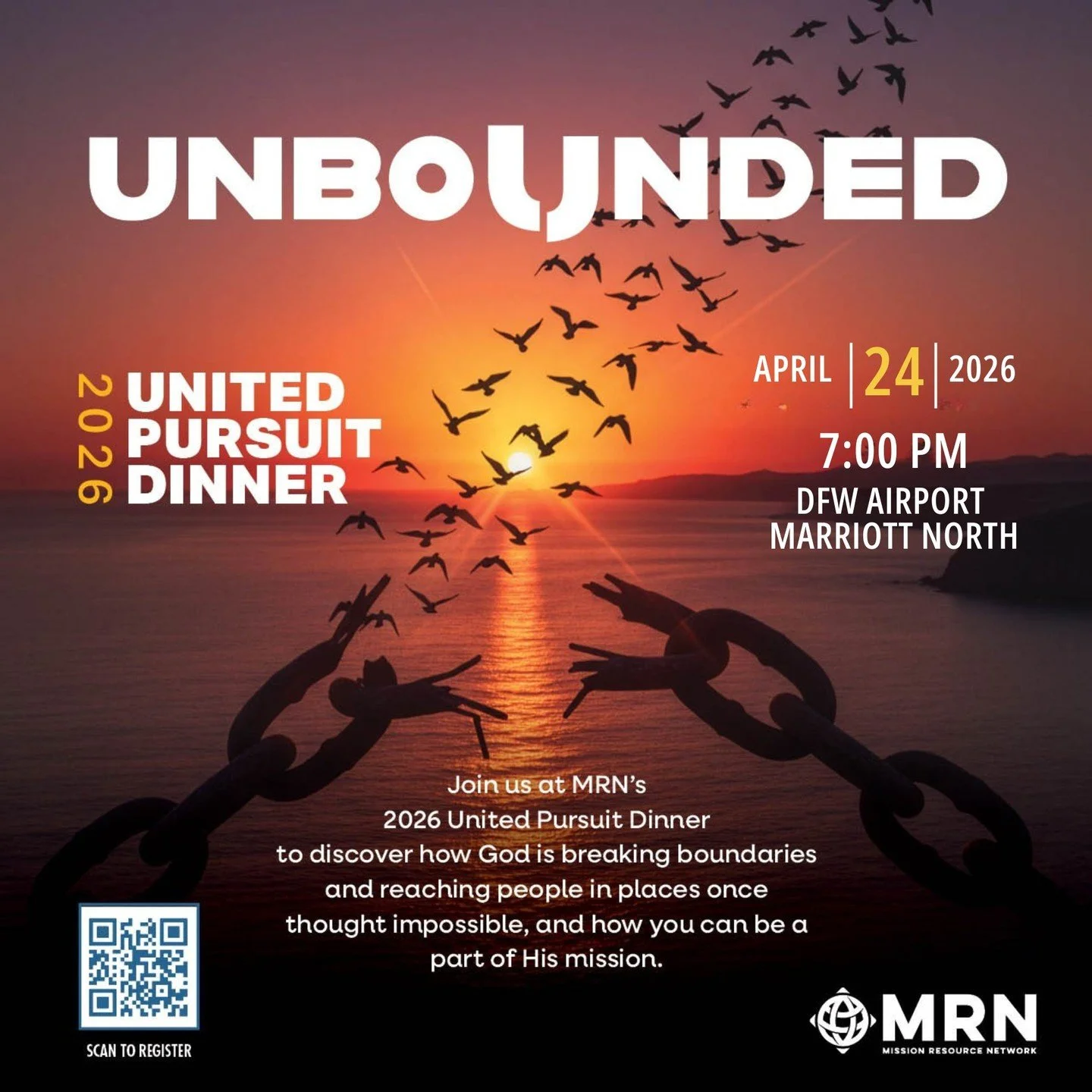 Registration for the 2026 United Pursuit Dinner is now open!

Register using the link in our bio!