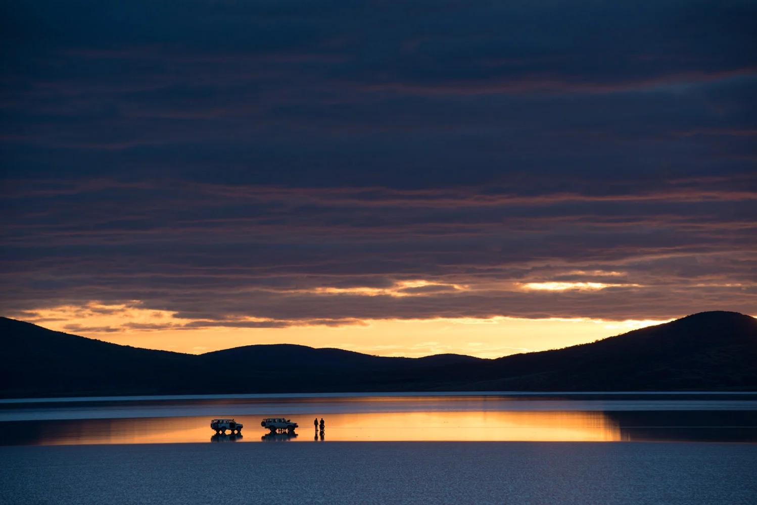 Sunset on Lake Gairdner, South Australia