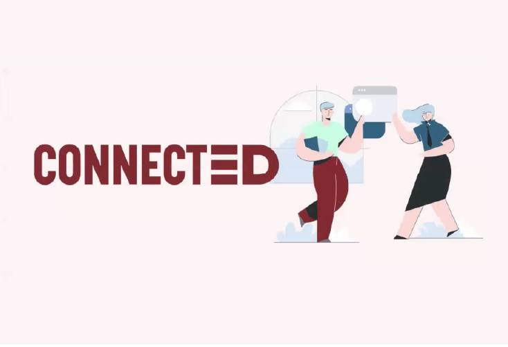 a simple vector graphic of two individuals.