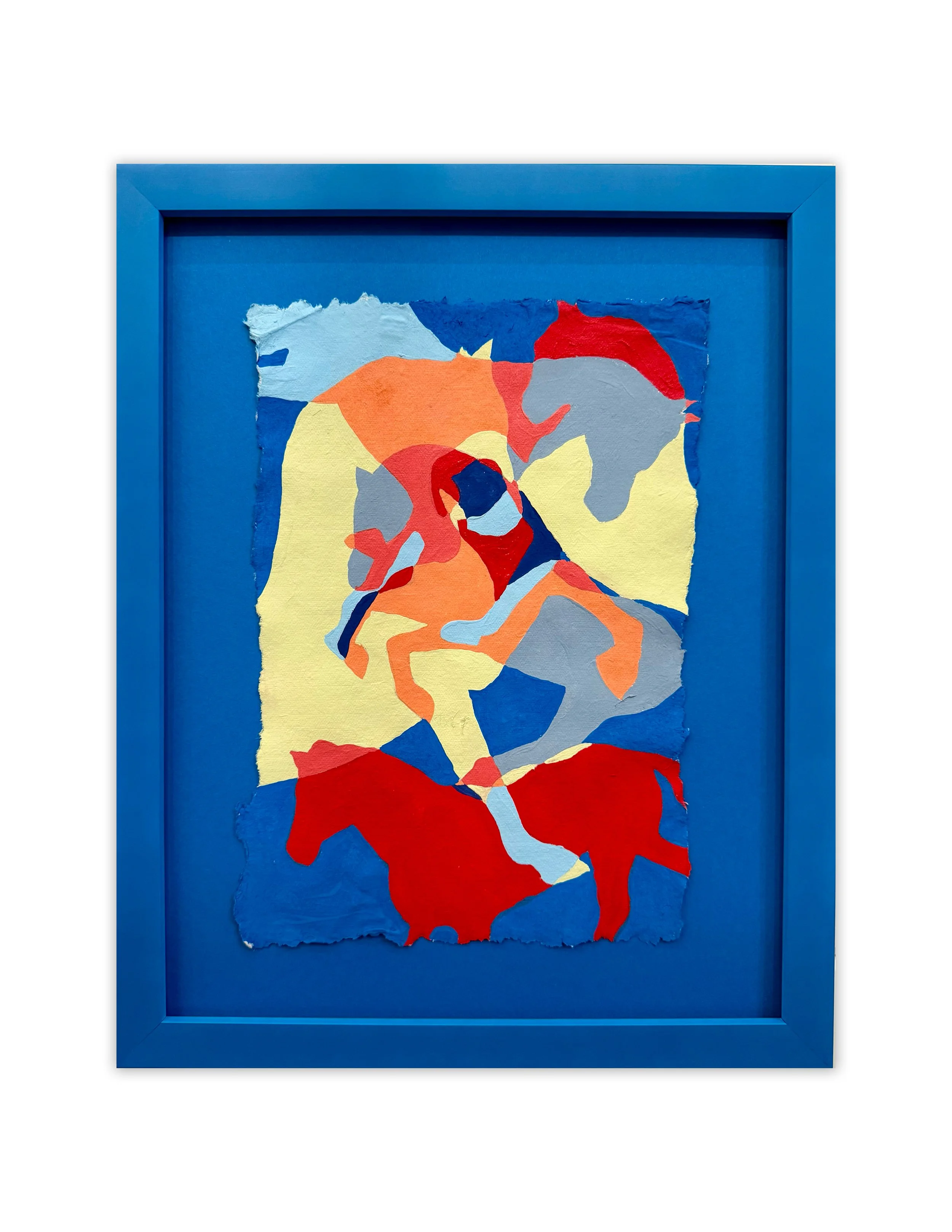 Blue Tangled Horses I