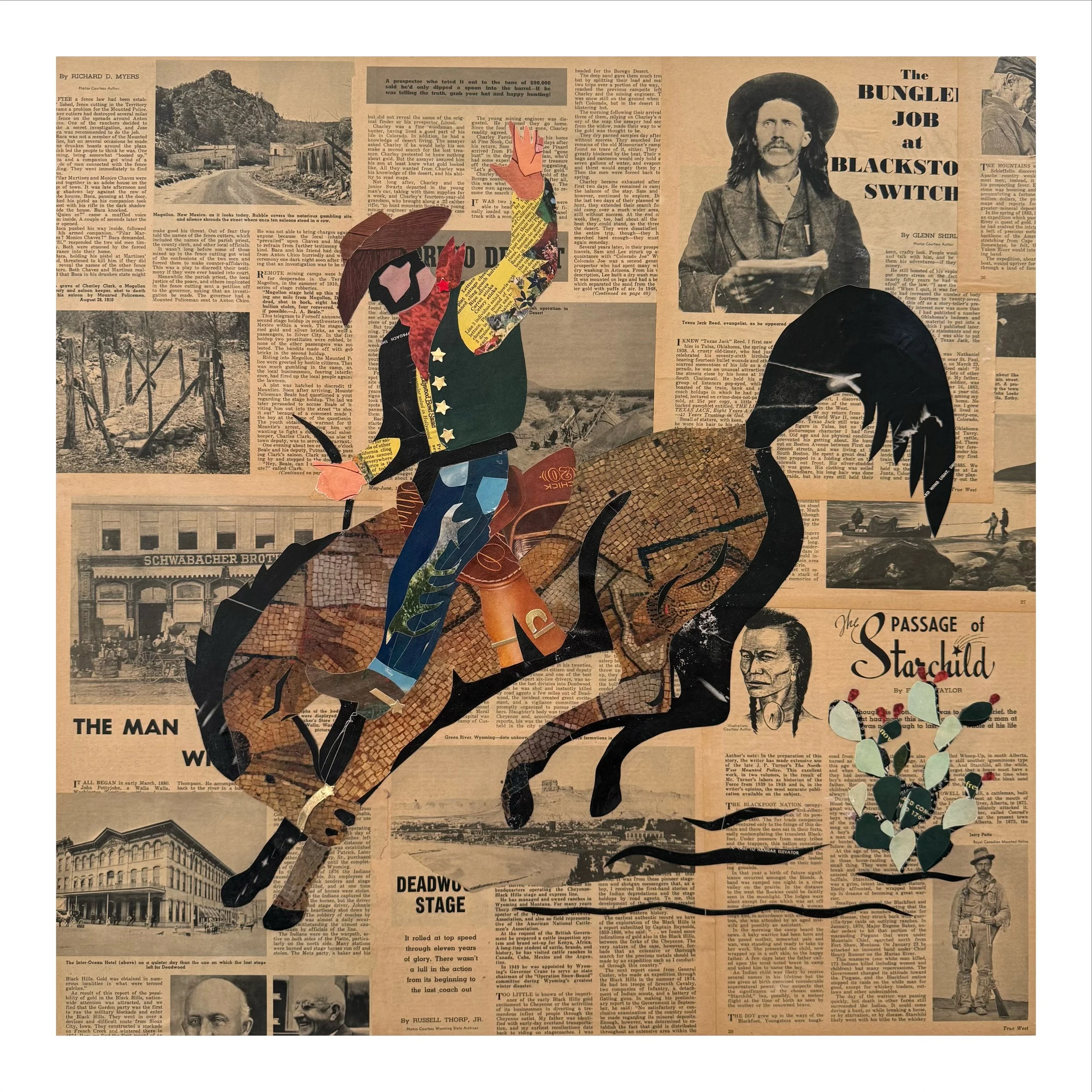 Collaging is so much fun! 🤗

#lauratateart #westernart #cowboycollage