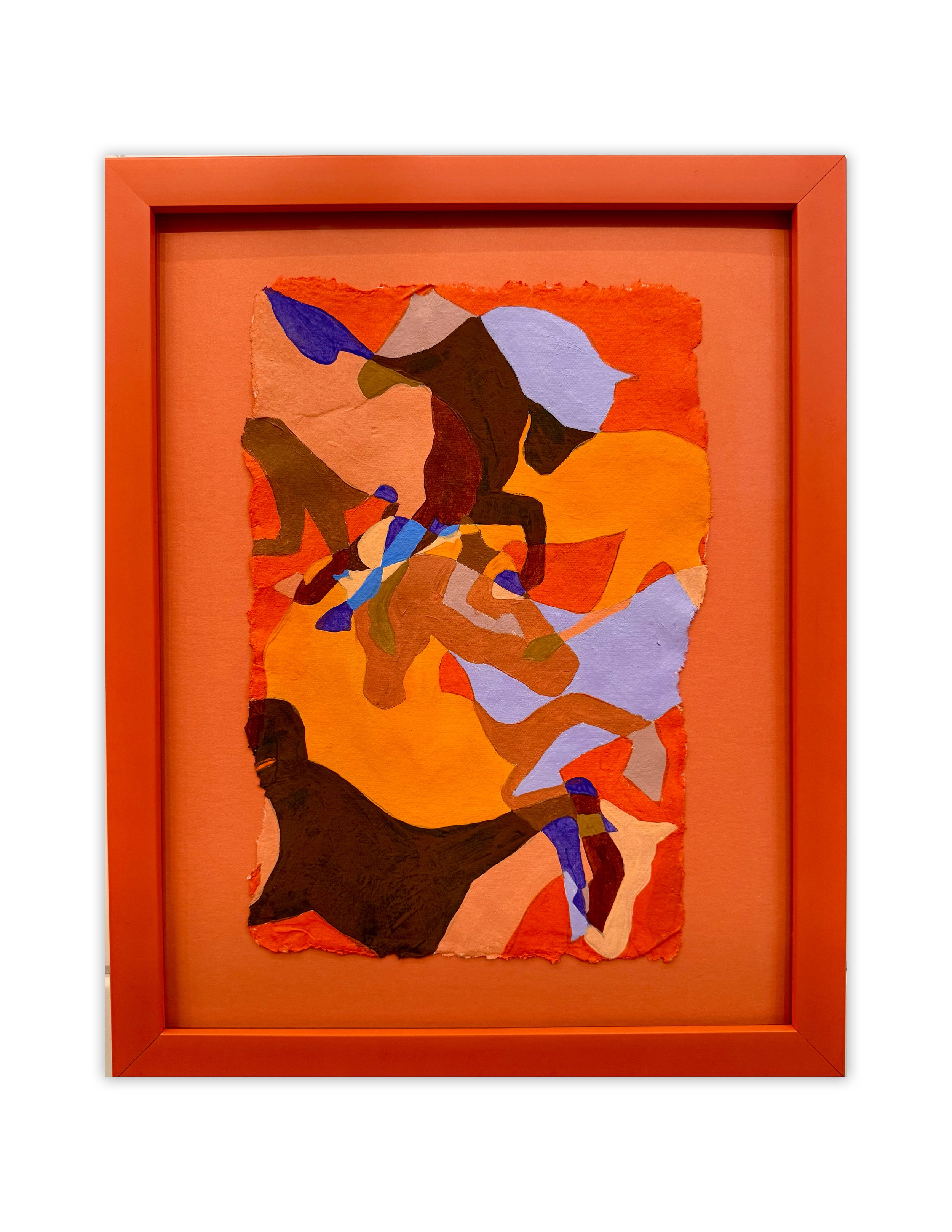 Orange Tangled Horses II