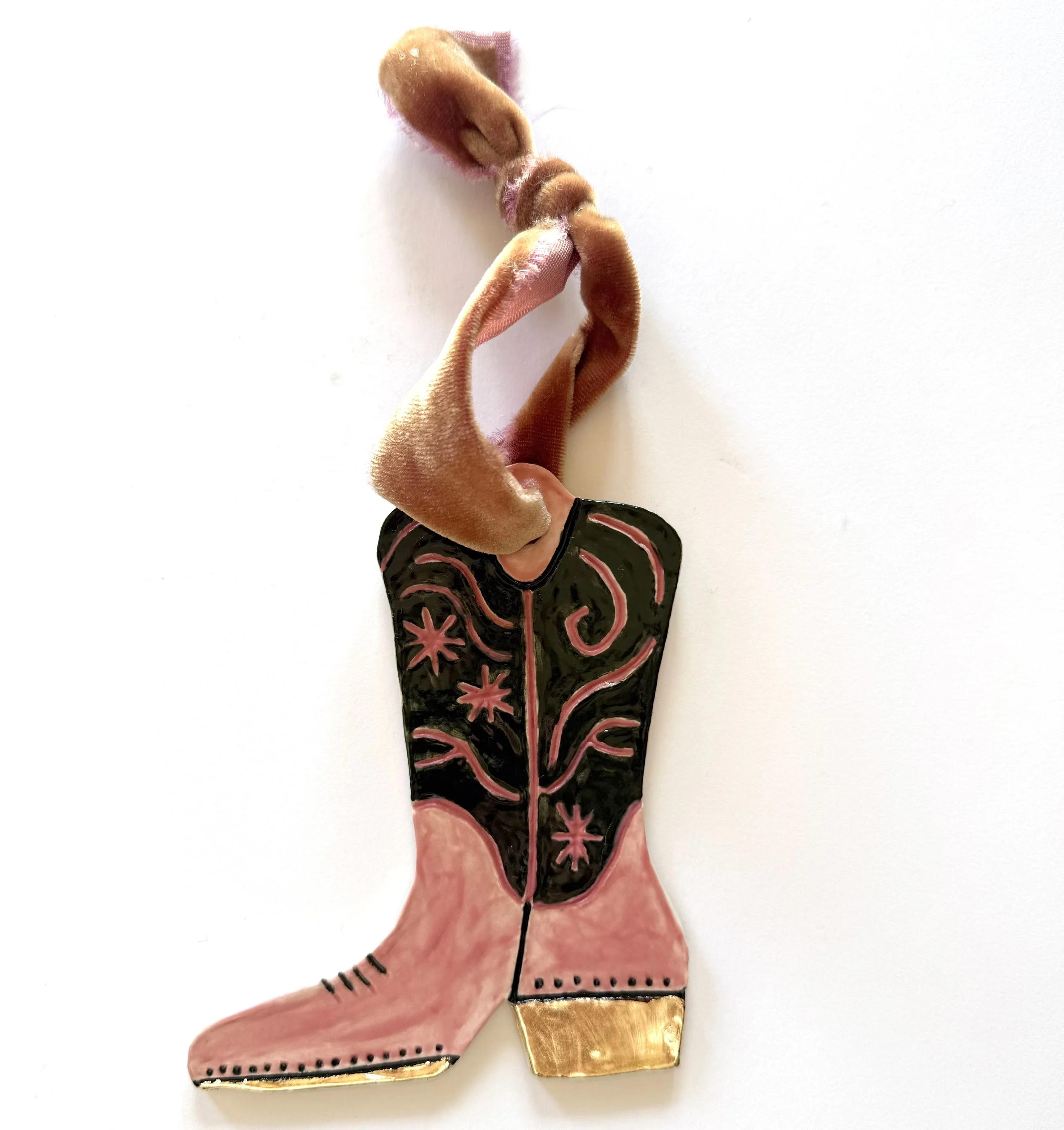Pink & Green Boot