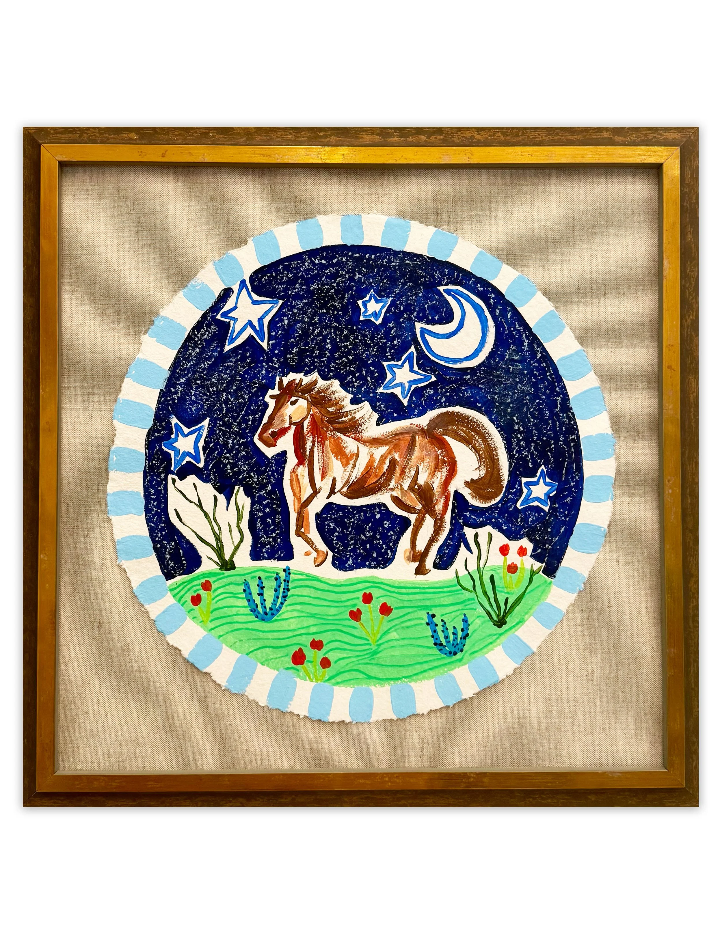 Sweet Dreams Horse - 21x21 FRAMED