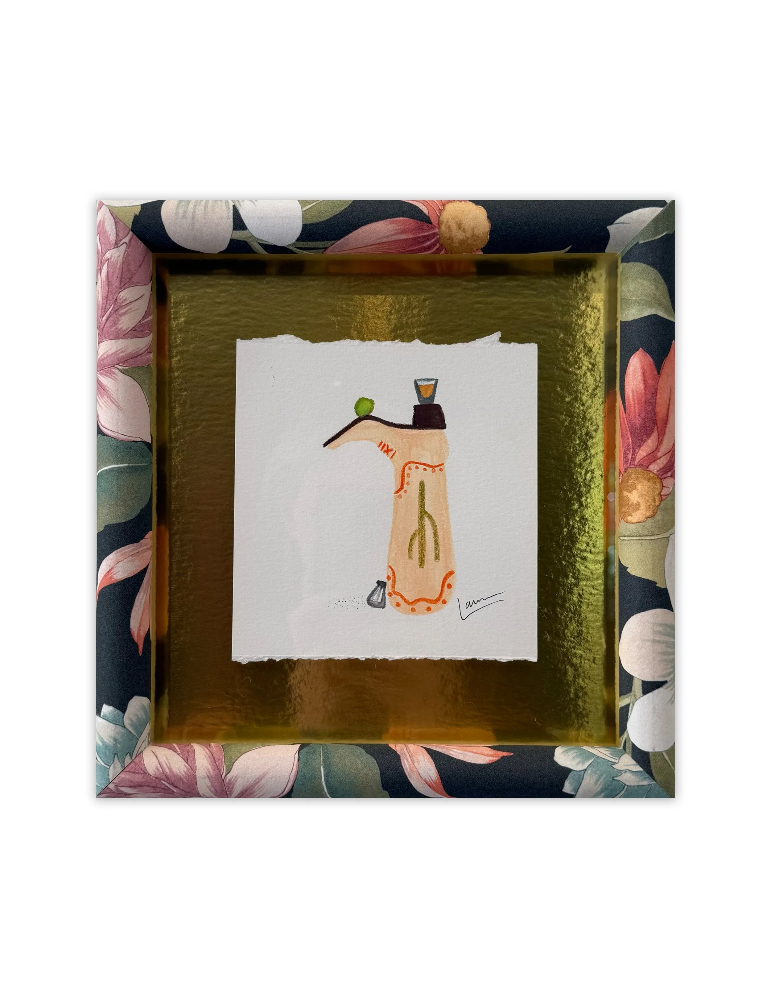 Tequila Shot Boot FRAMED