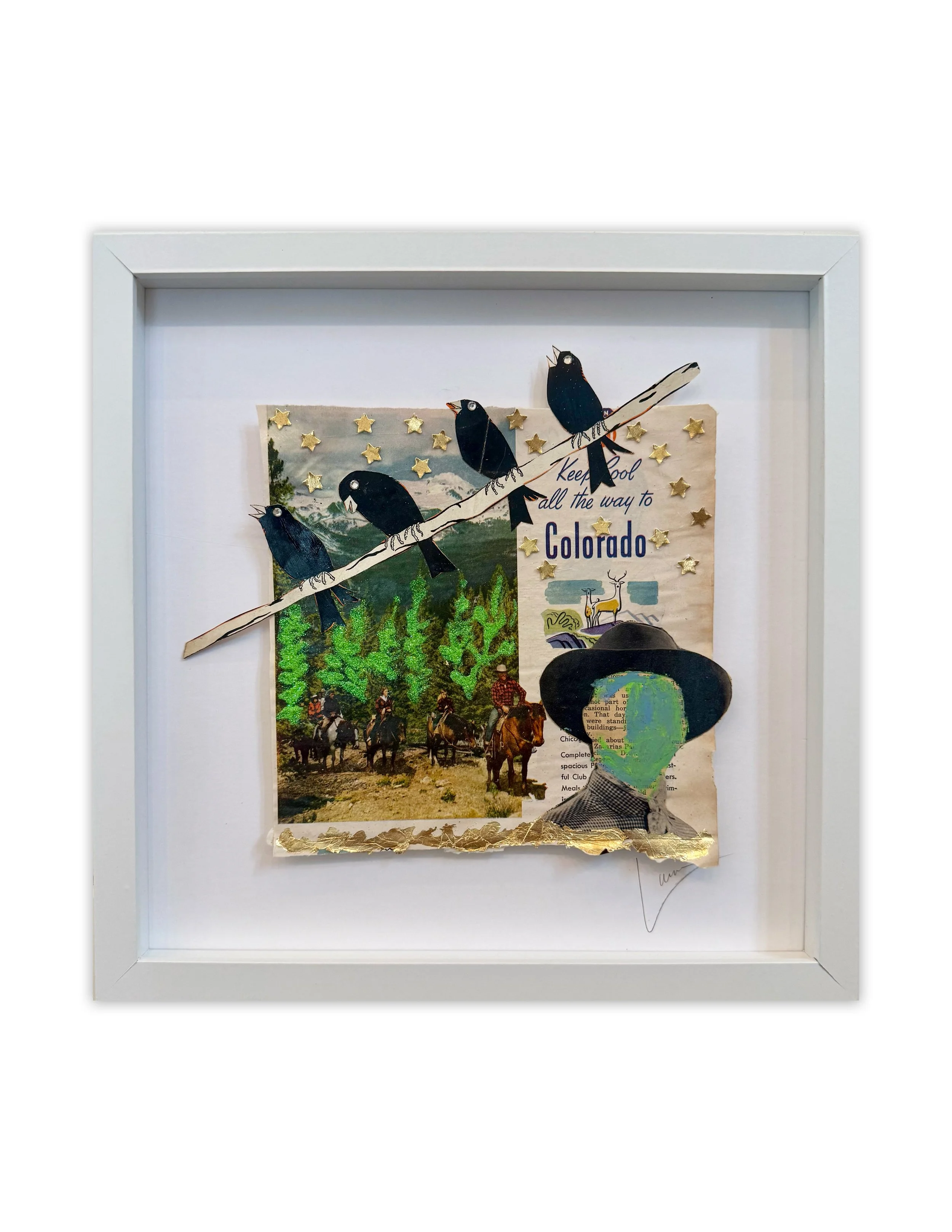 Colorado Cowboy- 12x12 FRAMED