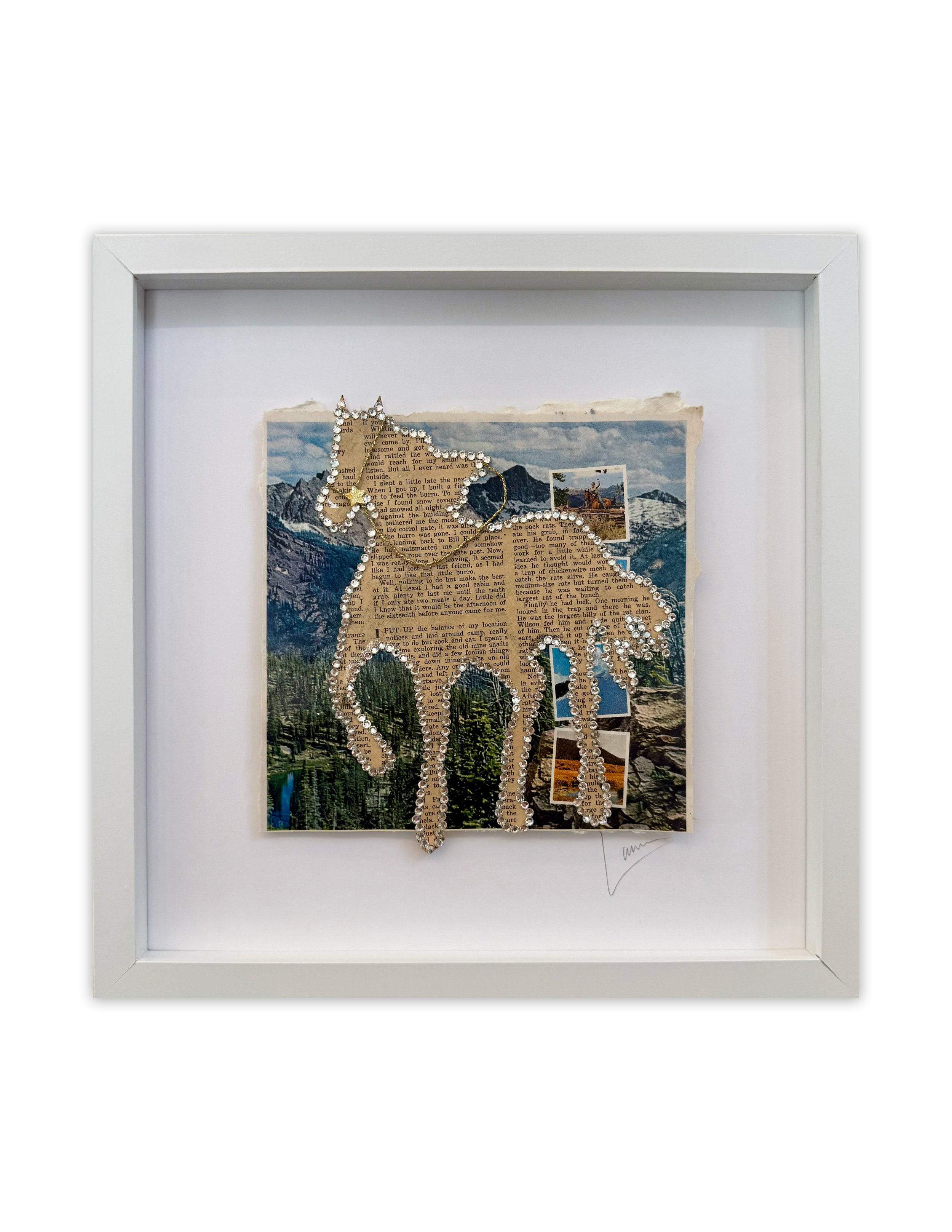 Rhinestone Stud- 12x12 FRAMED
