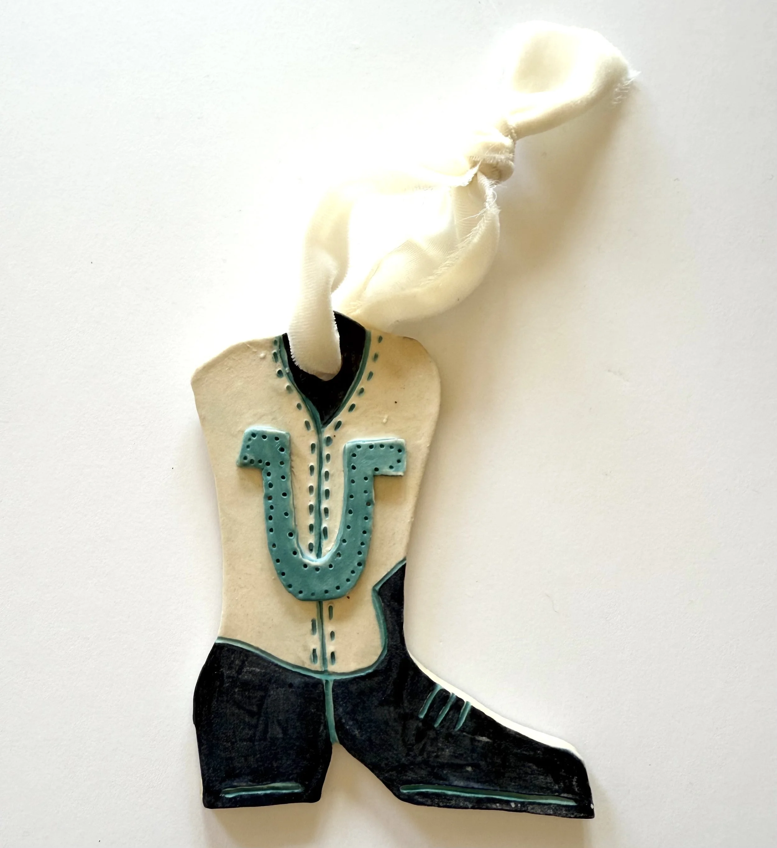Blue Horseshoe Boot