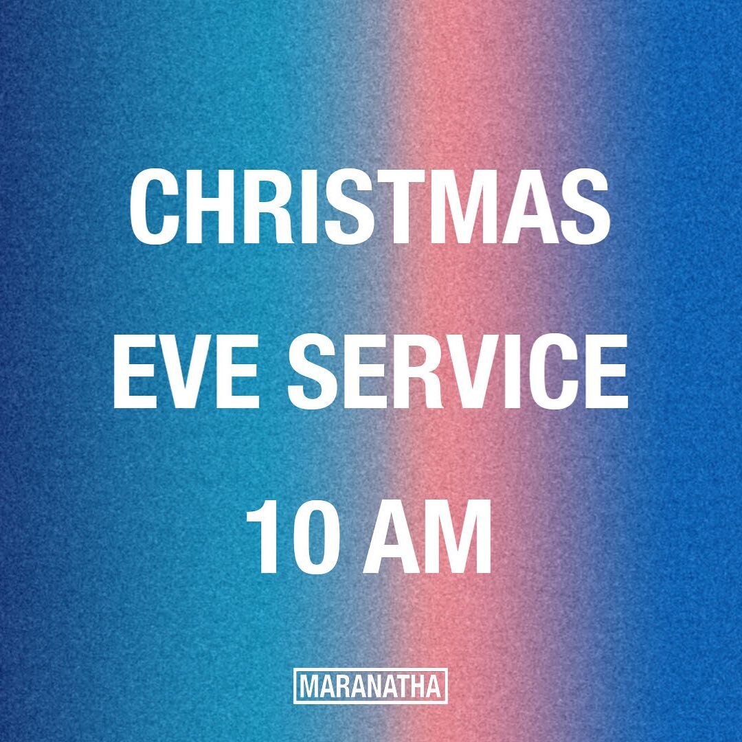 This year our Christmas Eve Service will be our normal Sunday morning service on Christmas Eve. This will be a family service with everyone together in worship, and of course we will have candles :) #maranatha