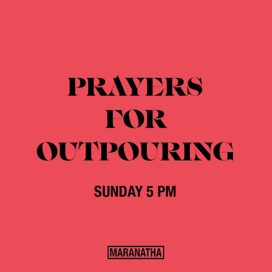 Join us at 5PM in the sanctuary to prayer for the outpouring of the Holy Spirit in our families, church and community 🕊️🔥💧#marantha