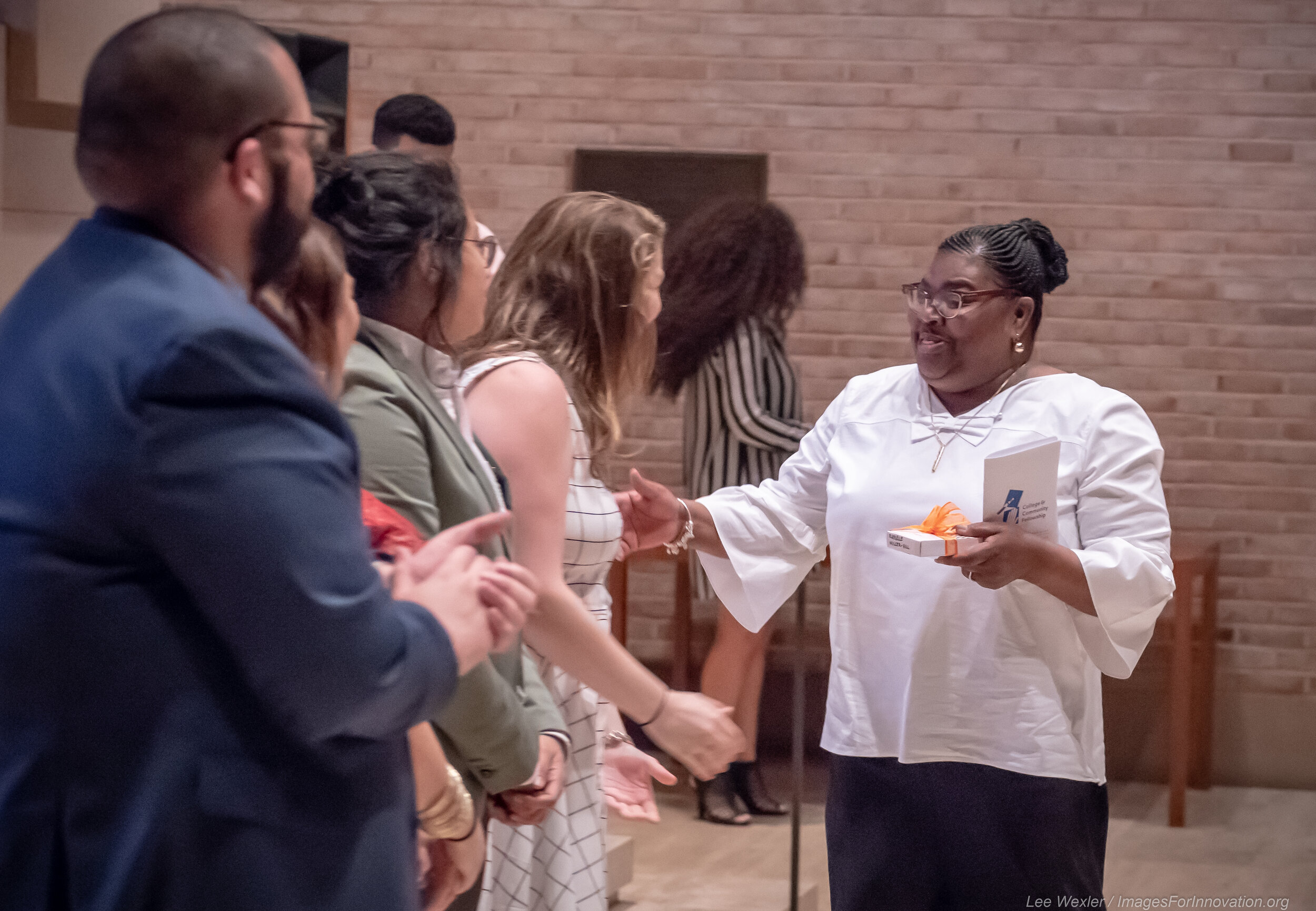 Rusti at CCF's 2018 graduation, when she earned her CASAC certification