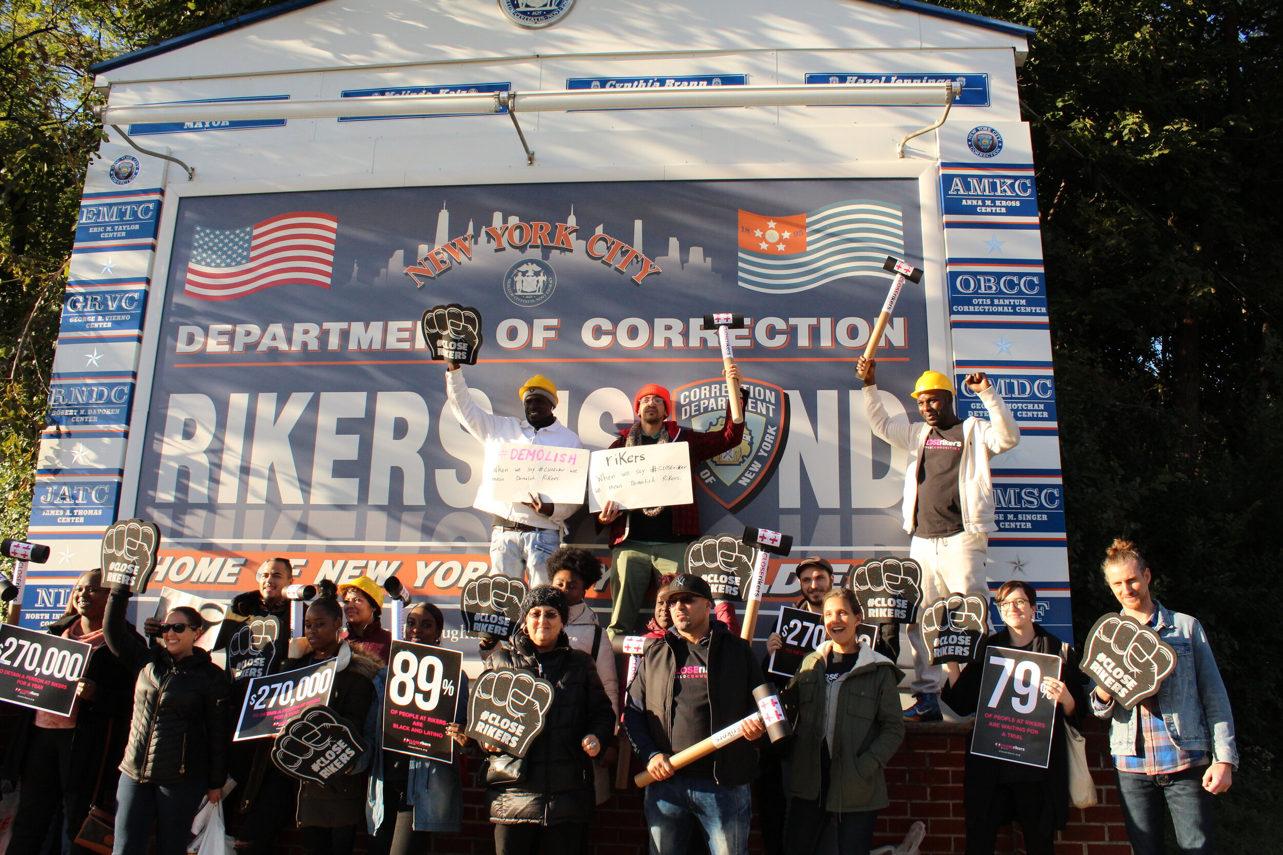 CCF and JLUSA community rallying to close Rikers Island in 2018