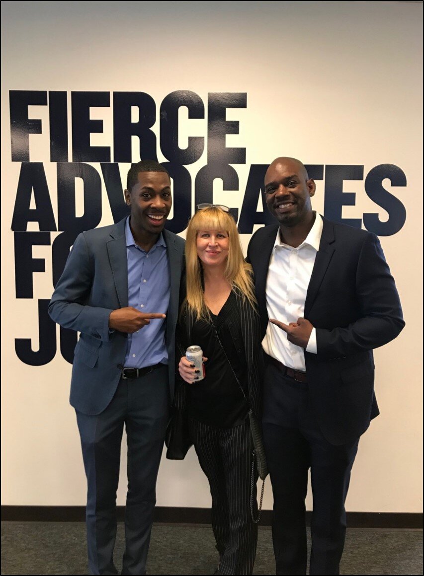 Steven Pacheco, Tina, and Devon Simmons (L-R.) at an event for DRF