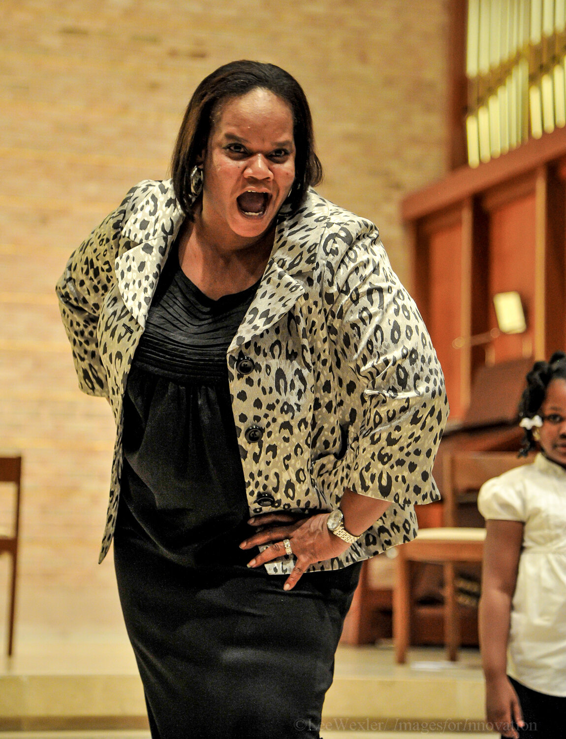 Yolanda performing with the Theater for Social Change Ensemble in 2011