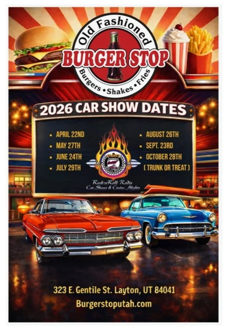 Burger Stop FREE Cruise Night, 4th Wednesday April thru October, 323e Gentile, Layton Utah, 801-544-8090