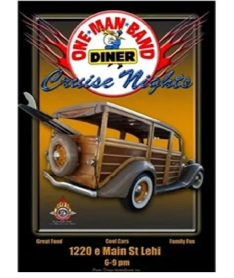 Lehi One Man Band July - FREE Cruise Night. 1220e Main Street. Always 1st Tuesday ,