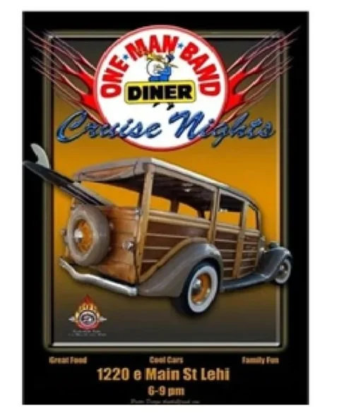 Lehi One Man Band - FREE Cruise Night. 1220e Main Street. < Always 1st Tuesday !!