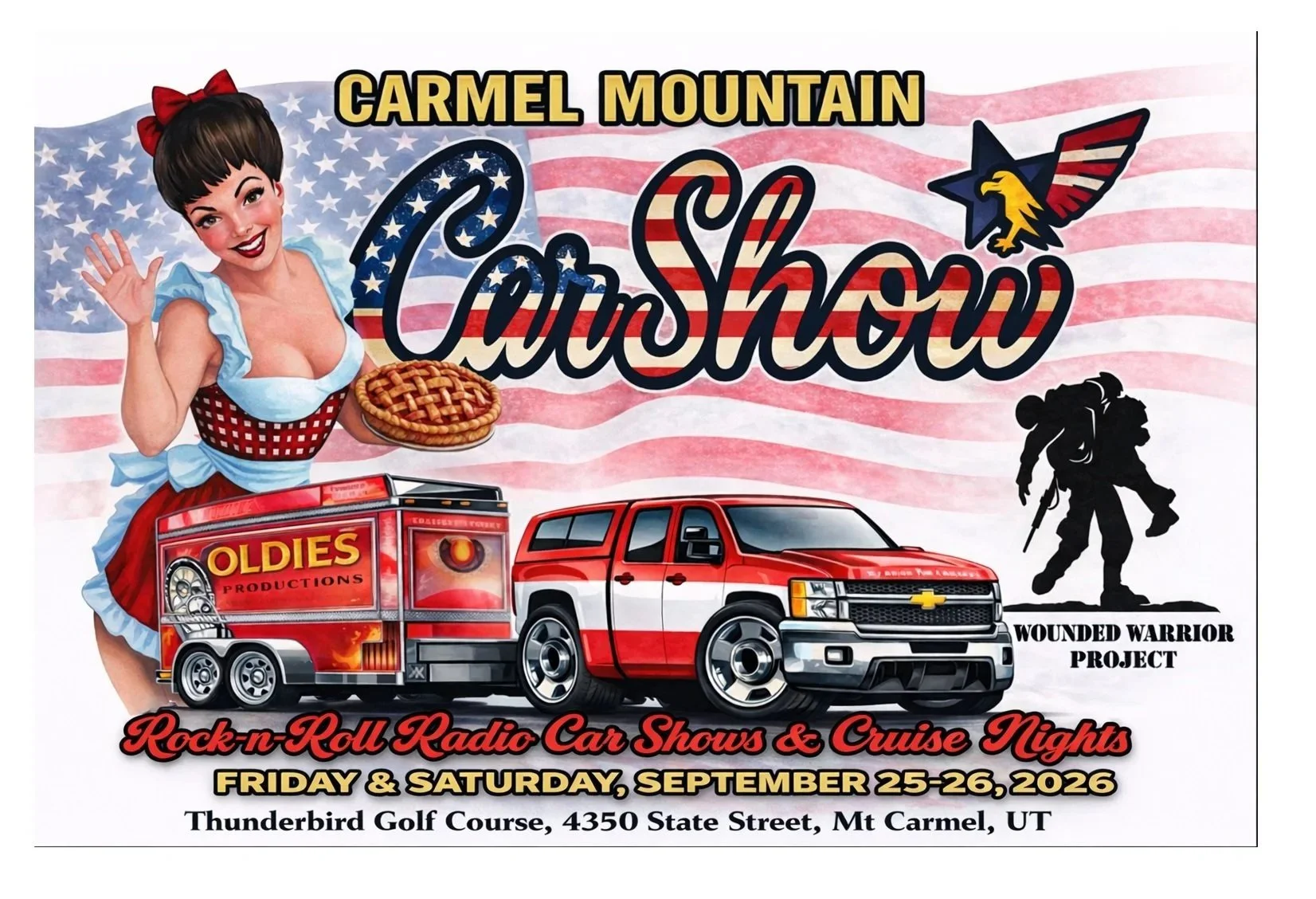 Mt. Carmel 13th Annual Car Show Welcome Party,  Right on the Golf Course!.. 4530 State Street, Carmel Junction Utah, Us 89 &amp; Zions National Park.  435-648-2262