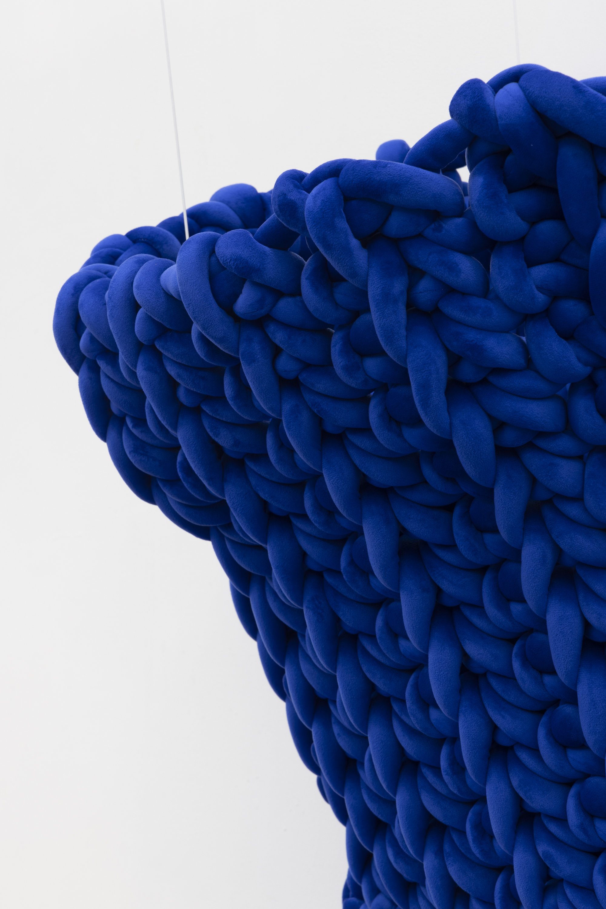 Detail of Crochet Glove (Sapphire Blue)
