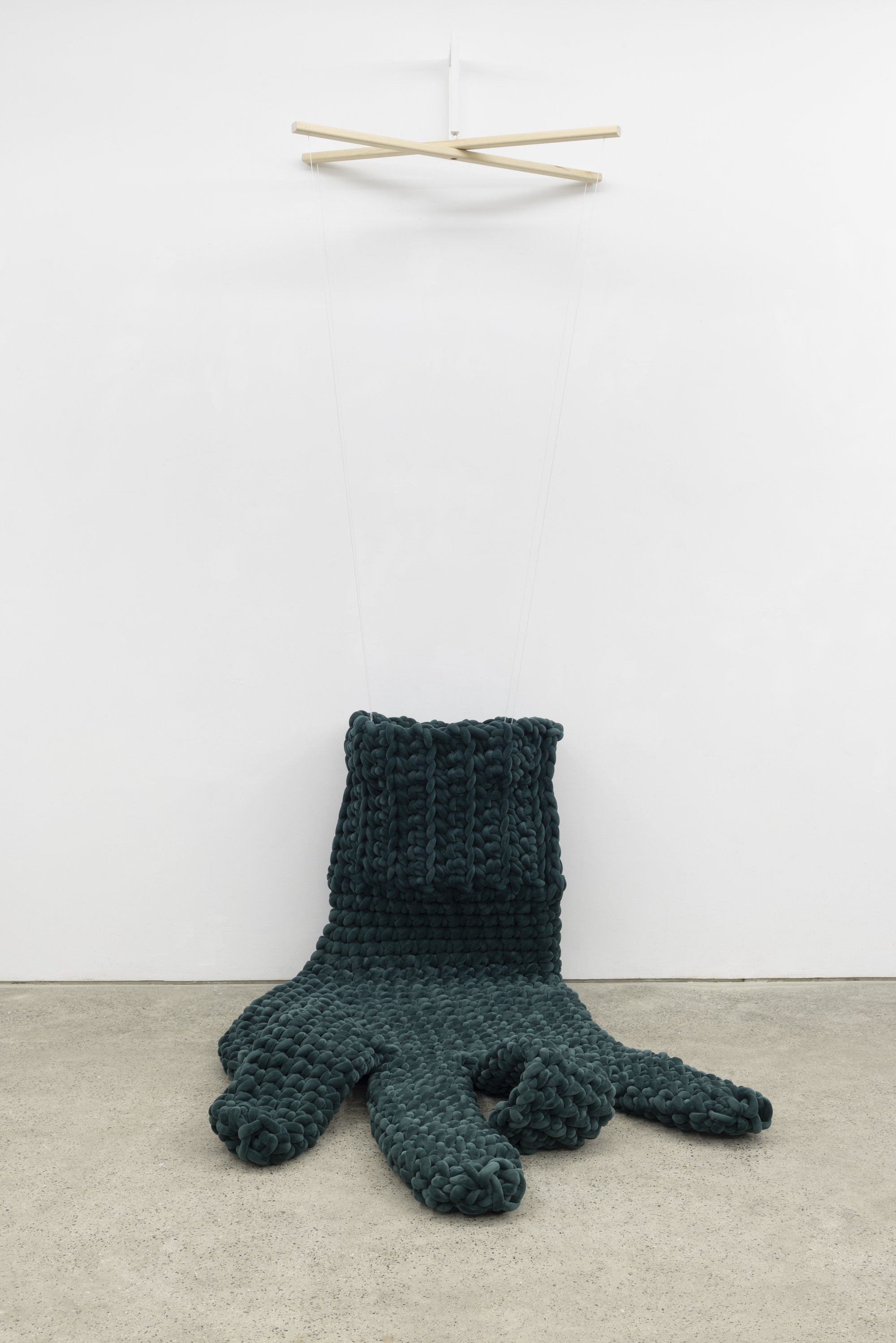 Crochet Glove (Dark Pine Green)