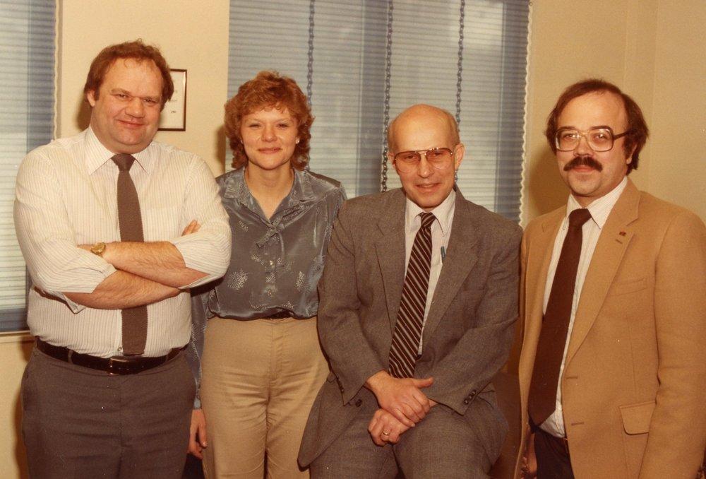  Tom Brown, Dotti Rottier, Gene O'Neil, and Lyth Hartz in 1983. 