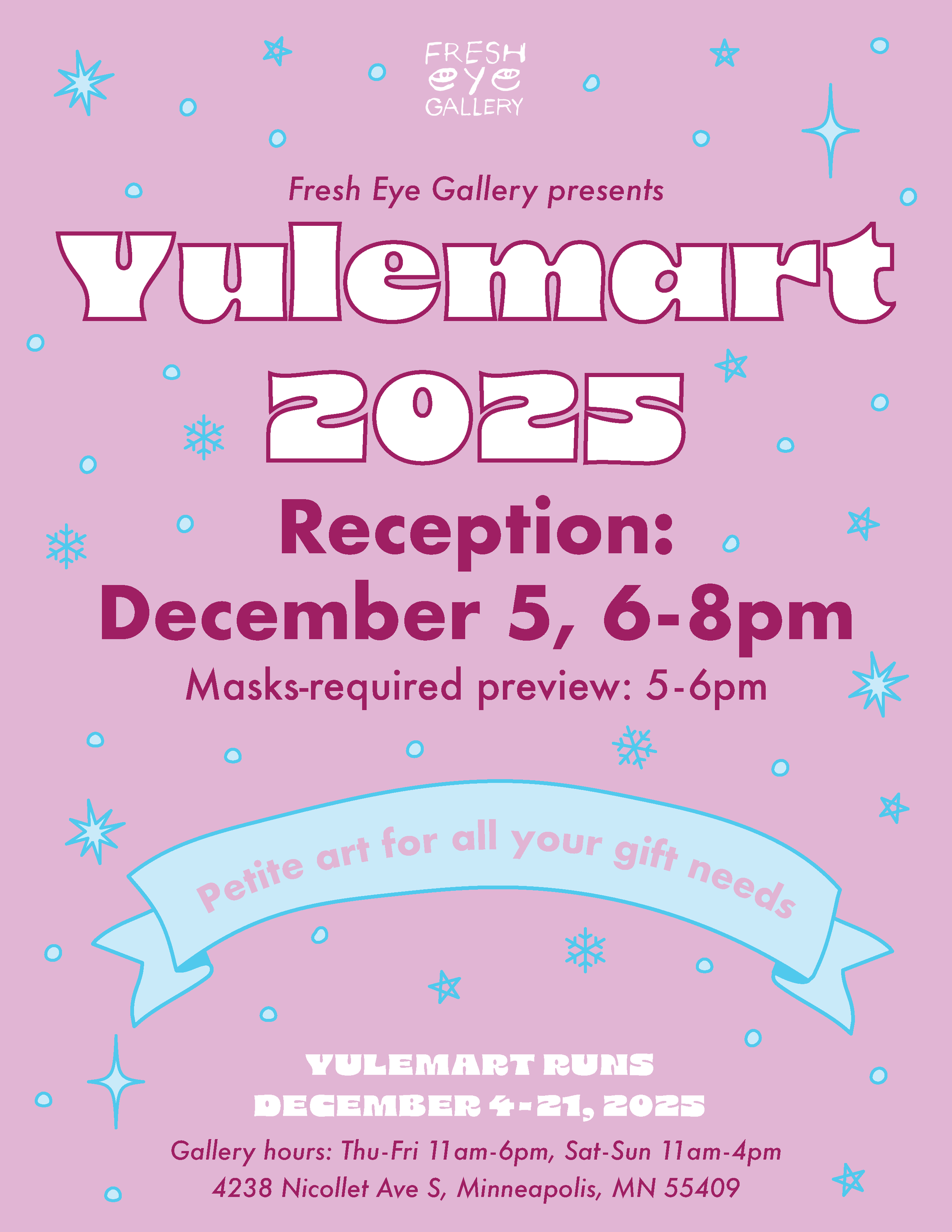 YULEMART Holiday Gift &amp; Art Market @ Fresh Eye Gallery