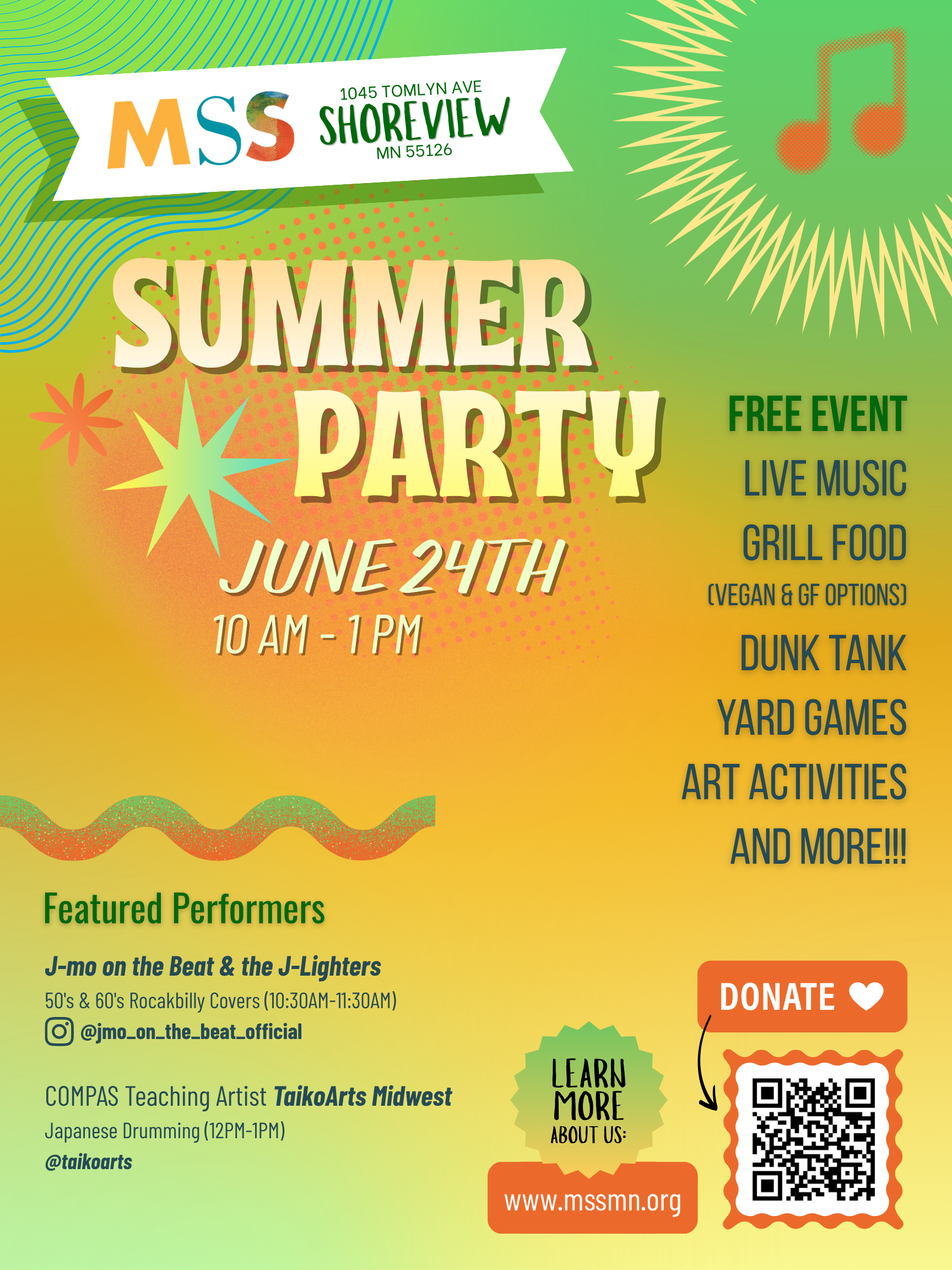 Summer Party at MSS Shoreview