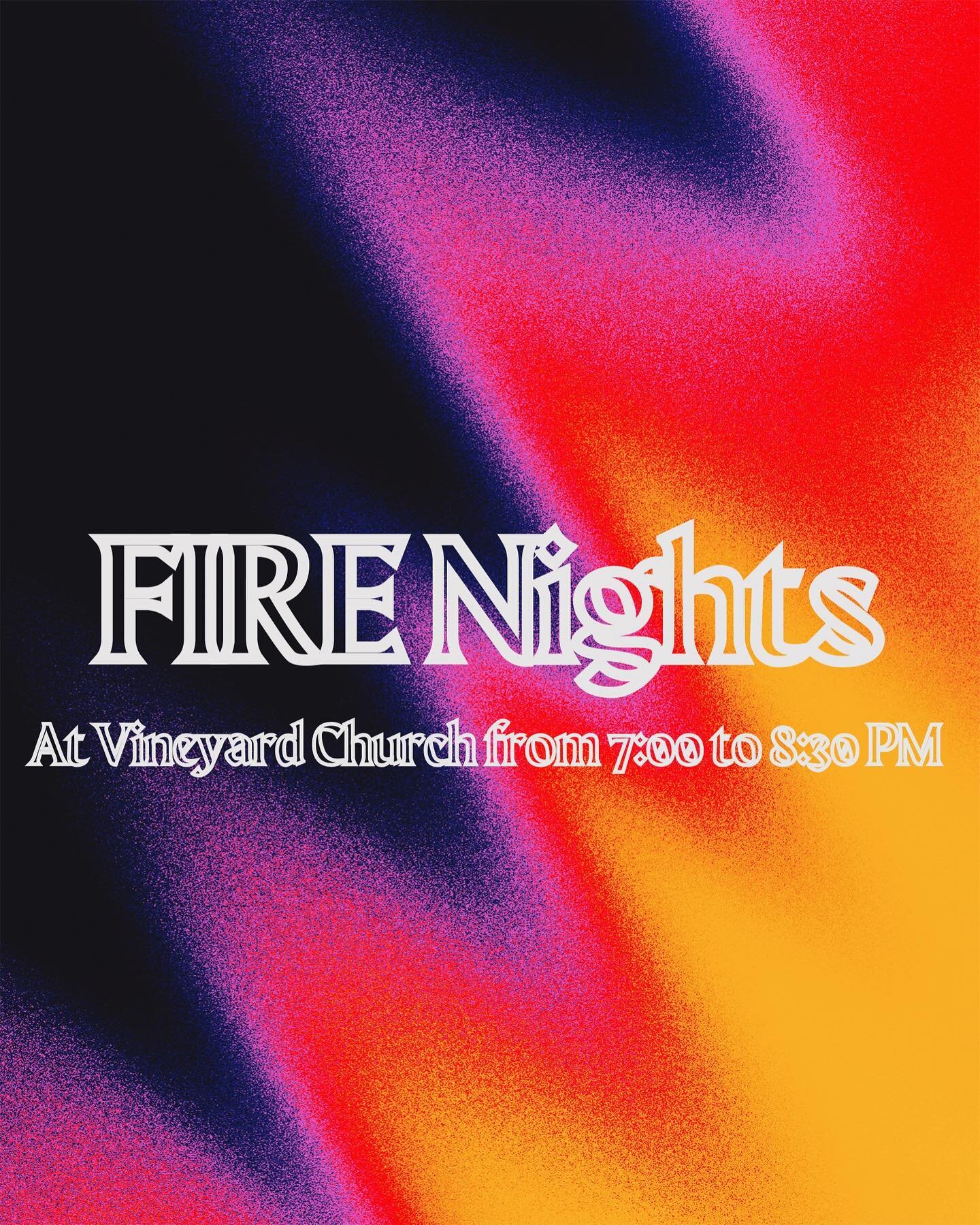 HIGH SCHOOL!!

See you tonight at our first FIRE Night of the semester! It is from 7:00 to 8:30 at the church.

Please eat dinner before and bring your bibles, pens, and notebooks! Invite someone!!

See you tonight!!! 🤪🙌🏻😎