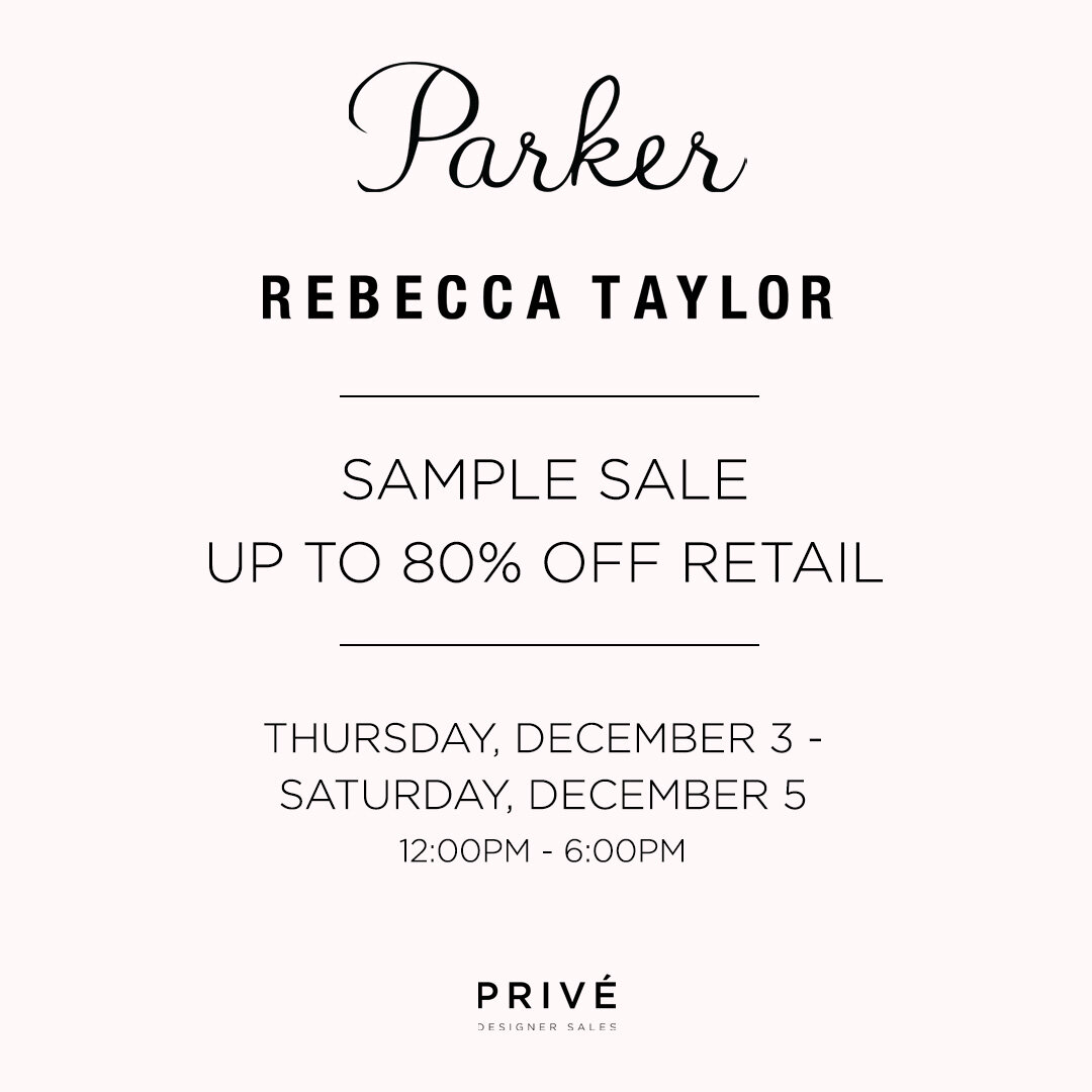 Parker and Rebecca Taylor Sample Sale — Chelsea Market
