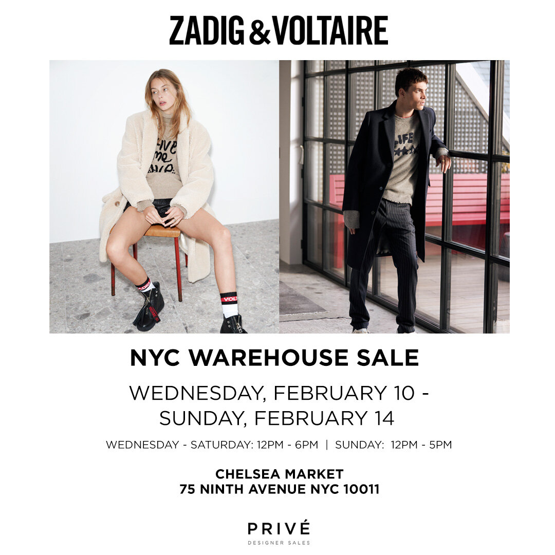 Zadig & Voltaire NYC Warehouse Sale — Chelsea Market