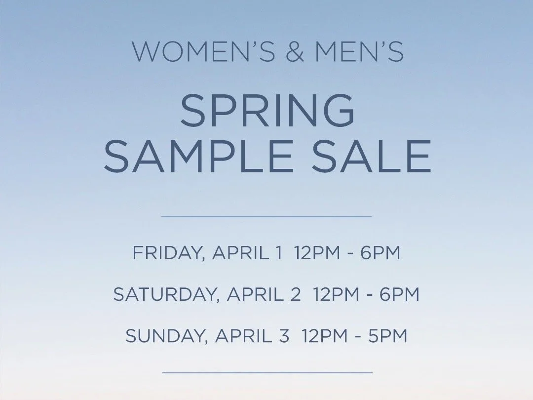 Women's and Men's Sample Sale 